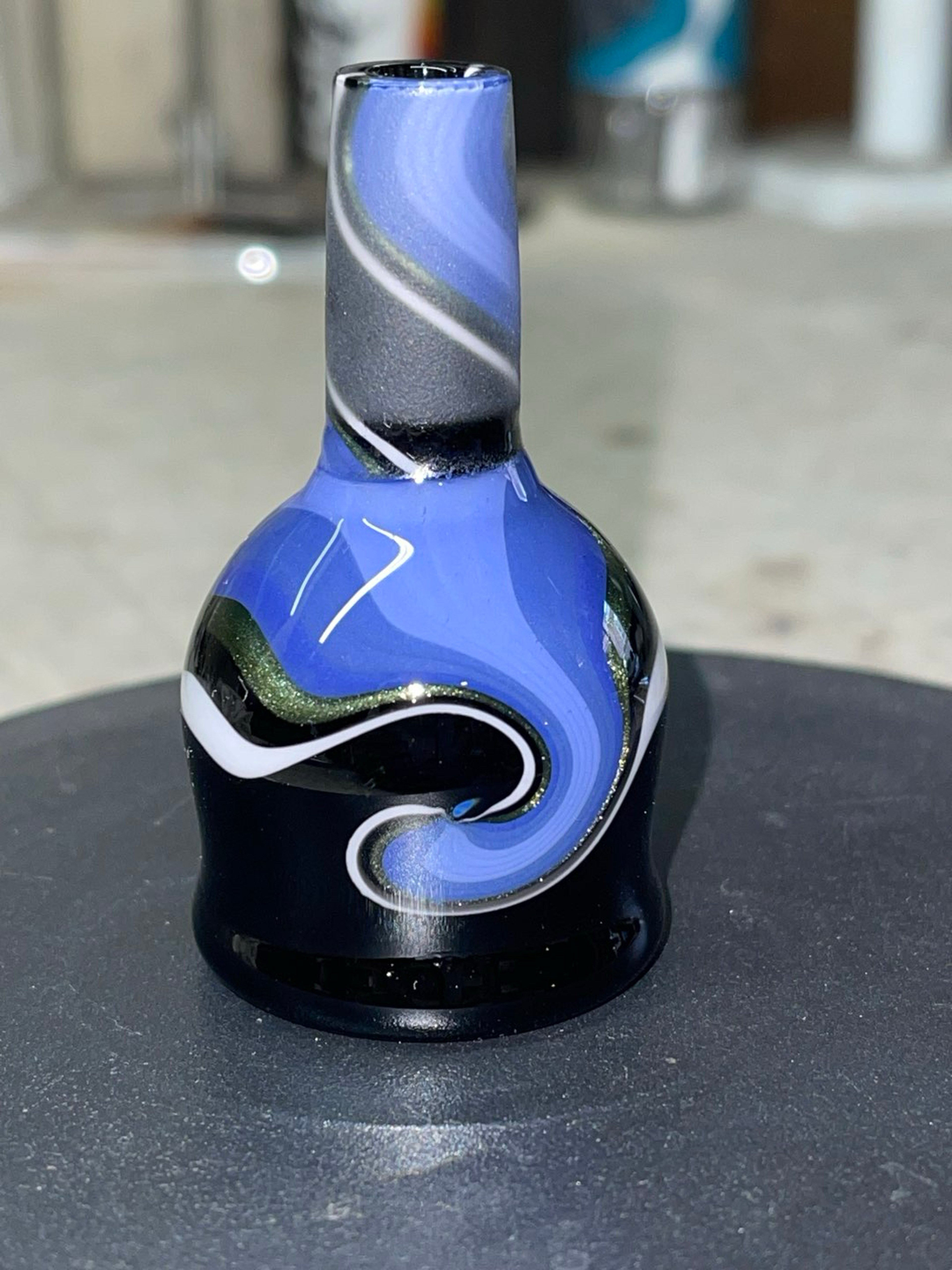 Preview pic of 14mm 1 hole purple mountains color