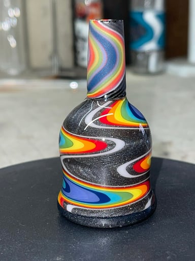 Preview pic of 14mm 1 hole Steel wool to rainbow color