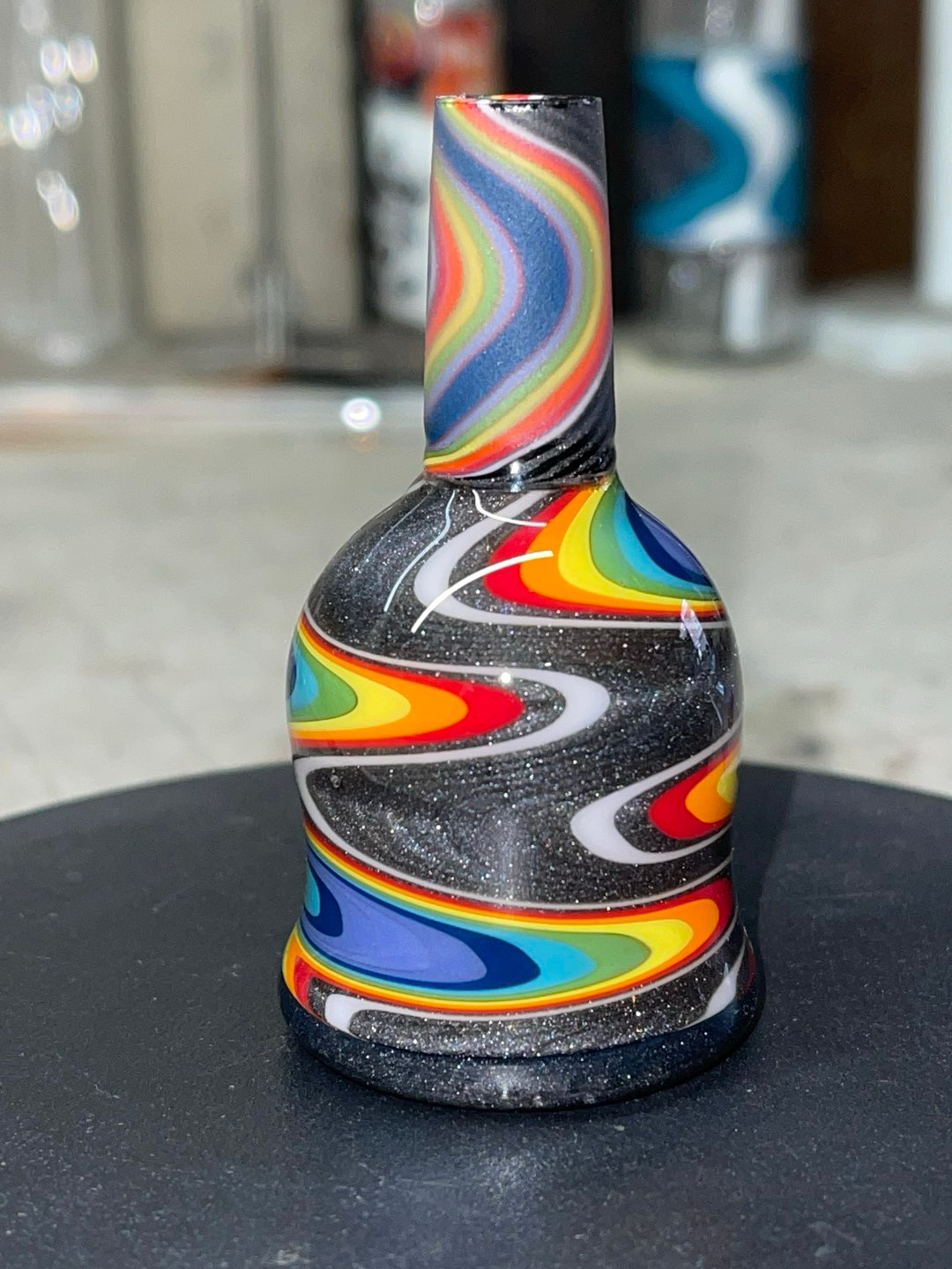 Preview pic of 14mm 1 hole Steel wool to rainbow color