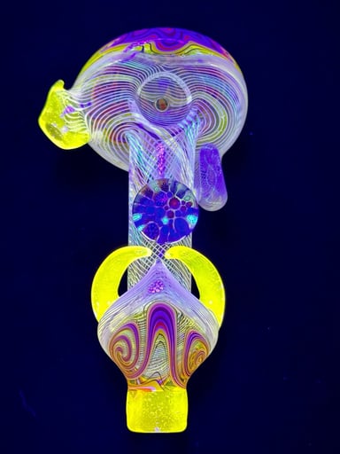 Preview pic of Future Glass Art Heady AF UV Spoon Blue Millie