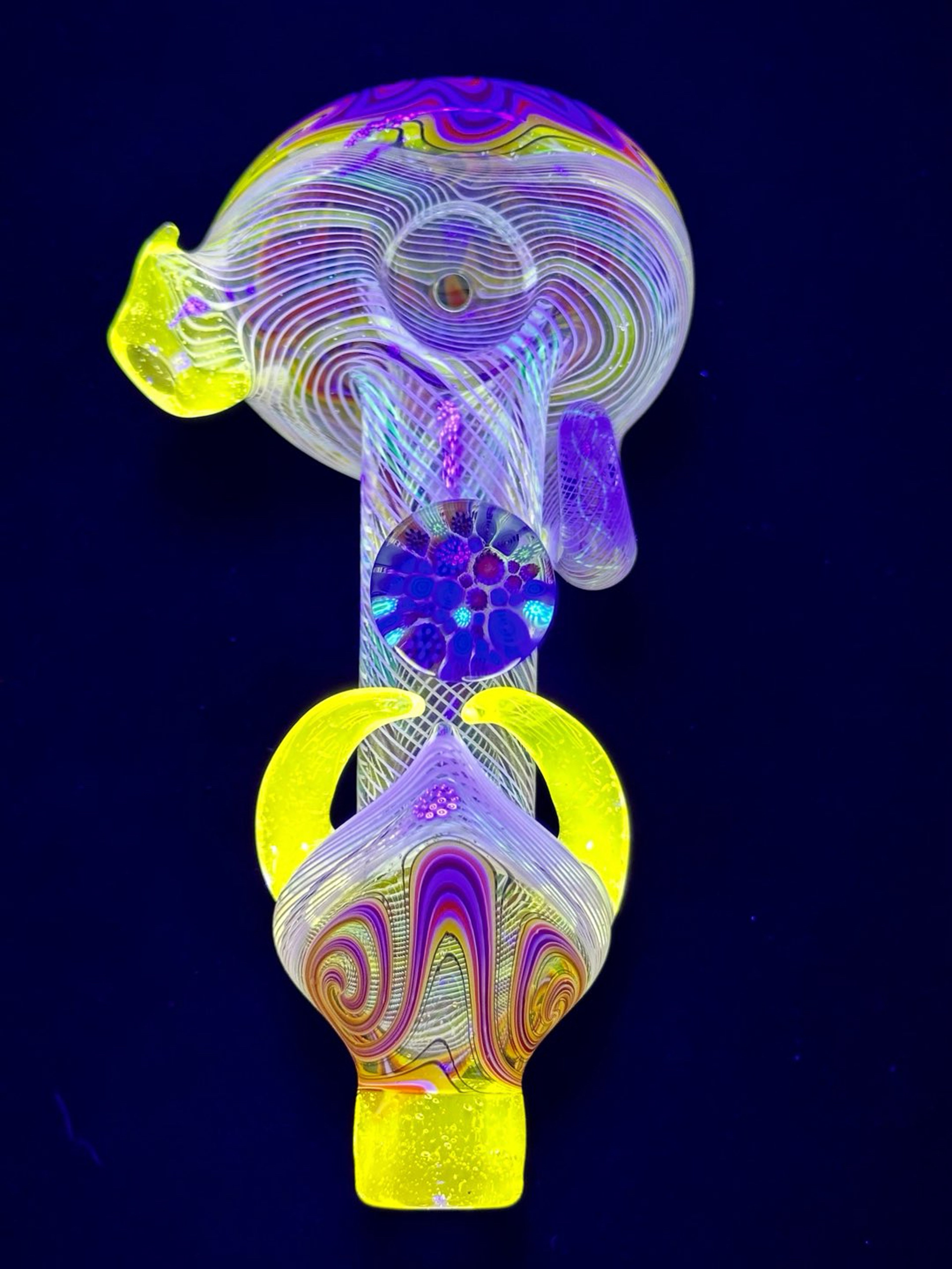 Preview pic of Future Glass Art Heady AF UV Spoon Blue Millie