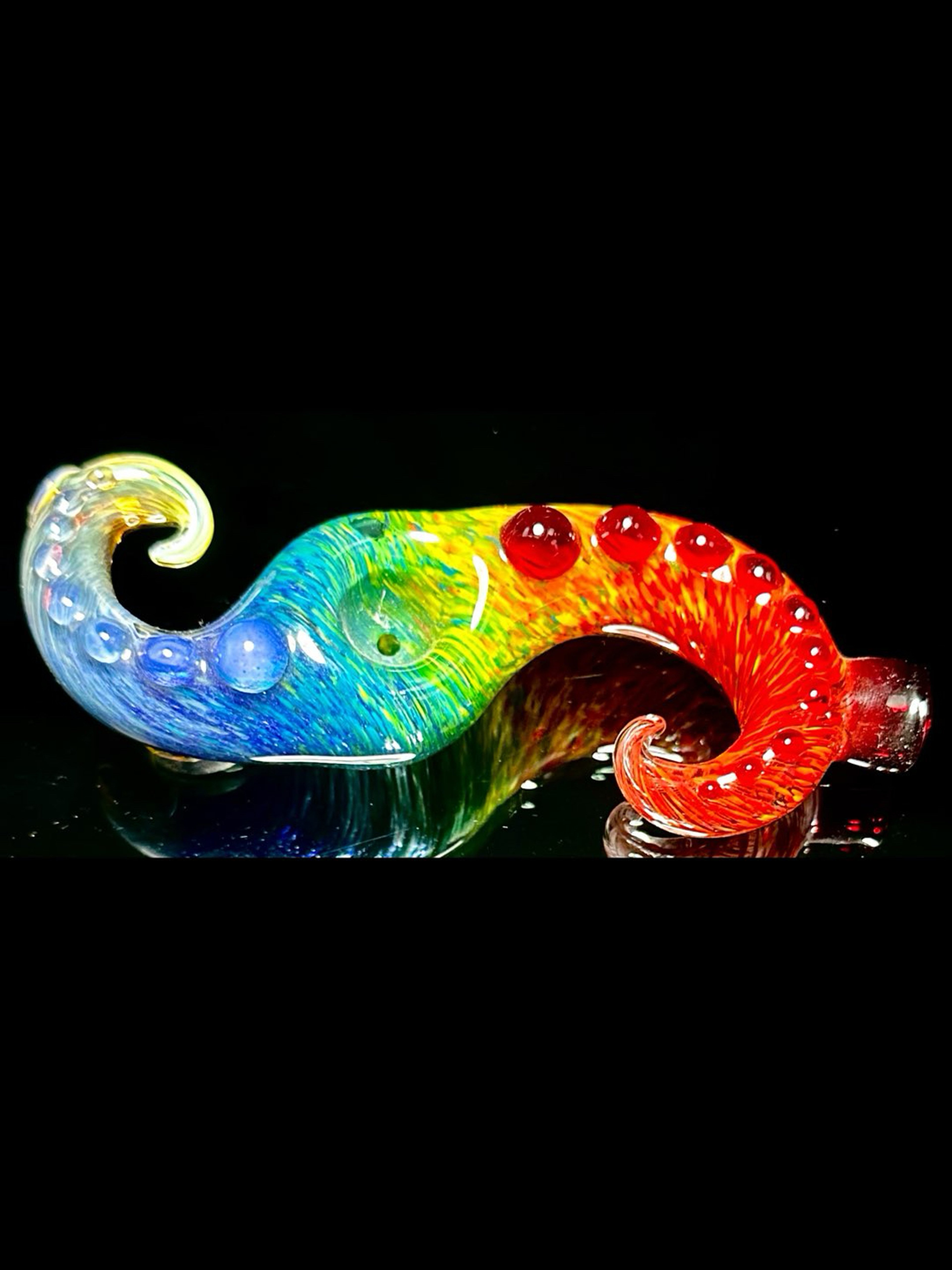 Preview pic of Future Glass Art Curl Spoon Full Color