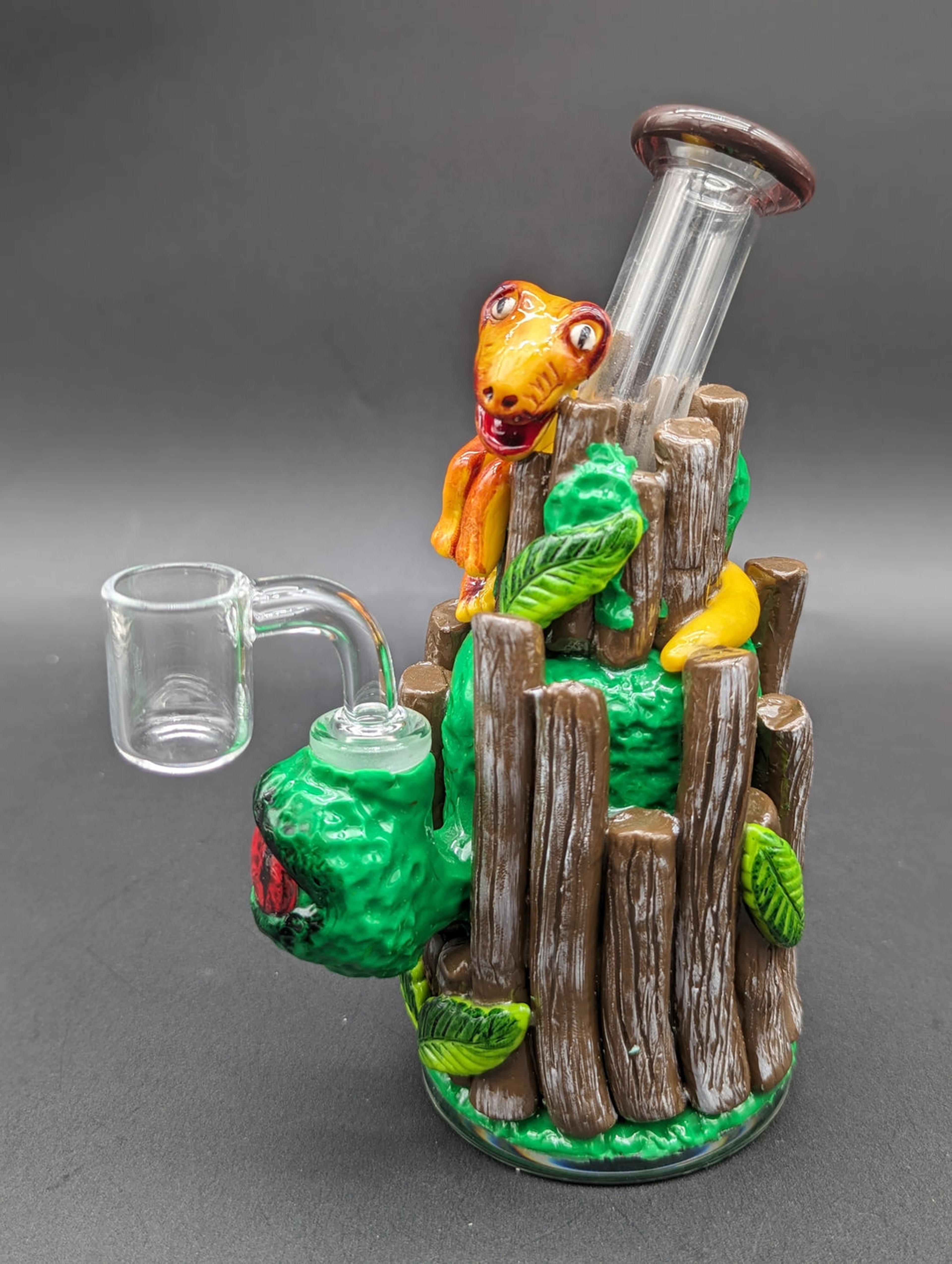 Preview pic of 7" DINOSAUR TREEHOUSE 3D DAB RIG