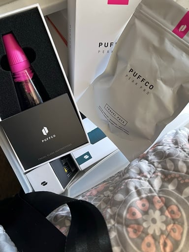 Preview pic of Puffco Pink Travel Glass & Travel Pack