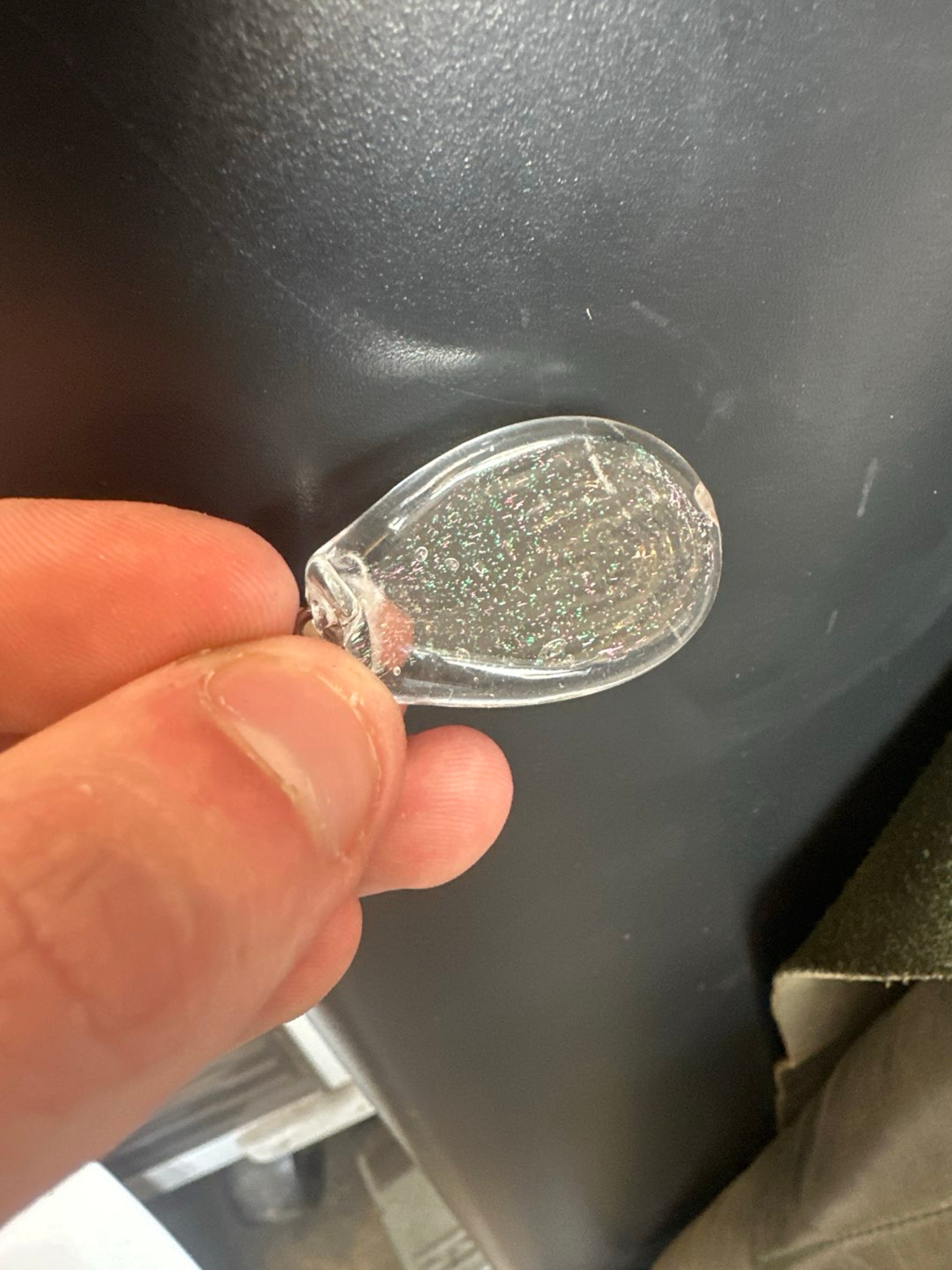 Dichro encased opal pendant image 0
