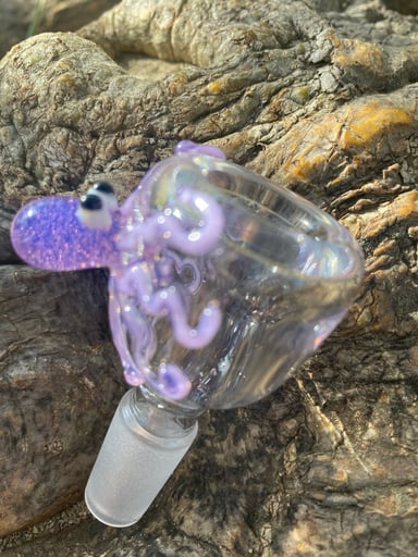 Preview pic of 14mm Glass slide octopus Pink slyme