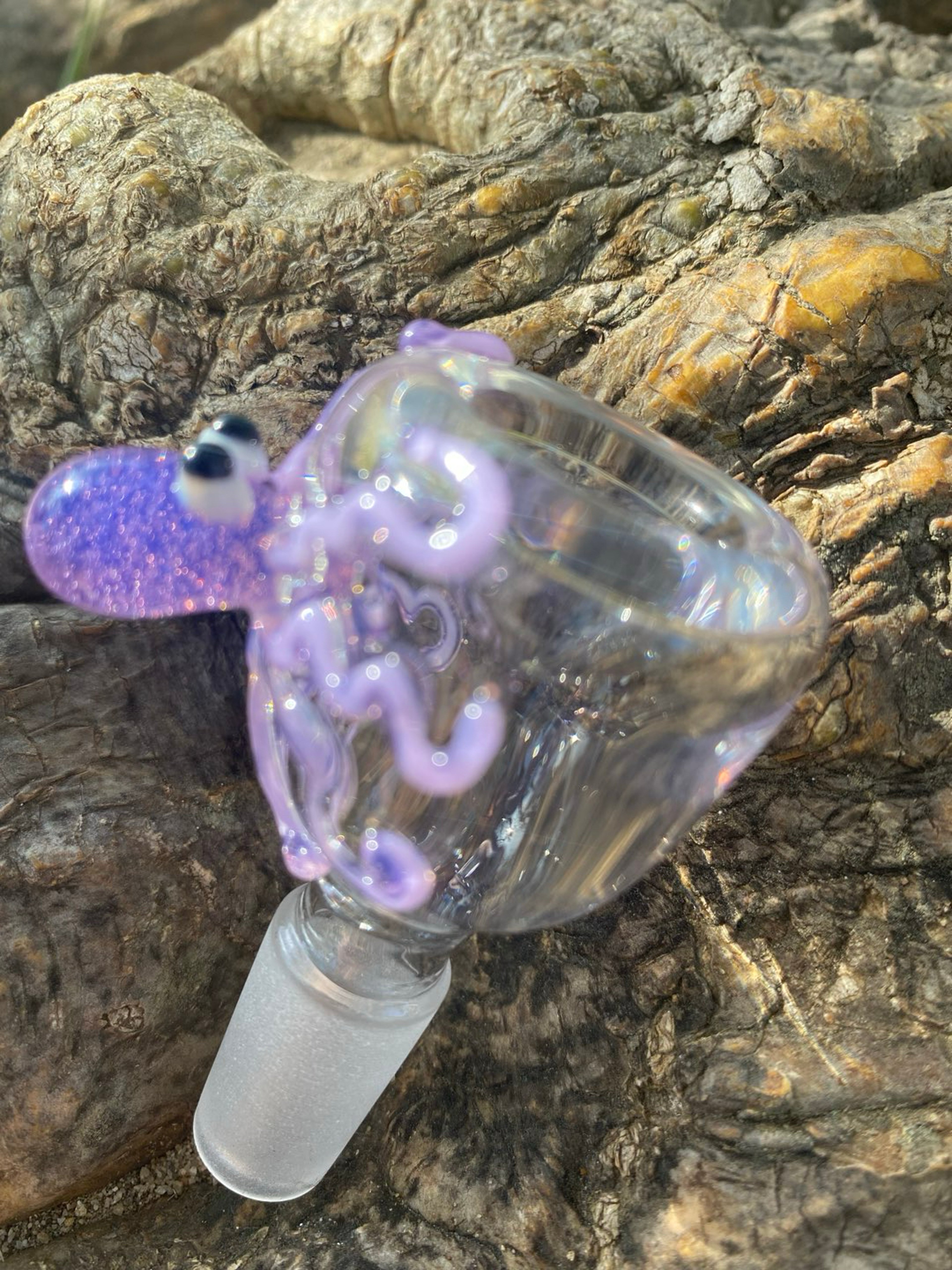 Preview pic of 14mm Glass slide octopus Pink slyme