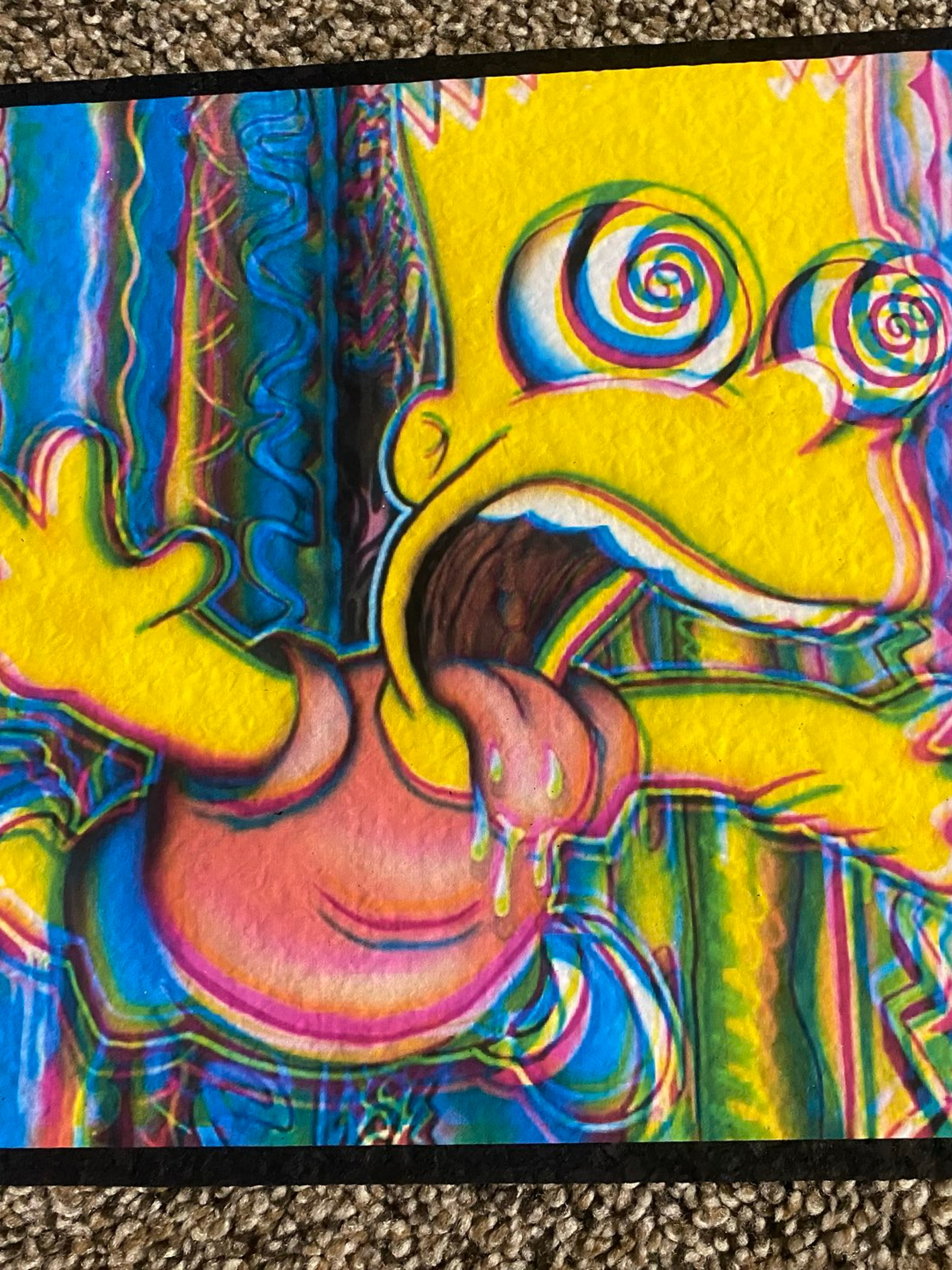Trippy bart mat image 0