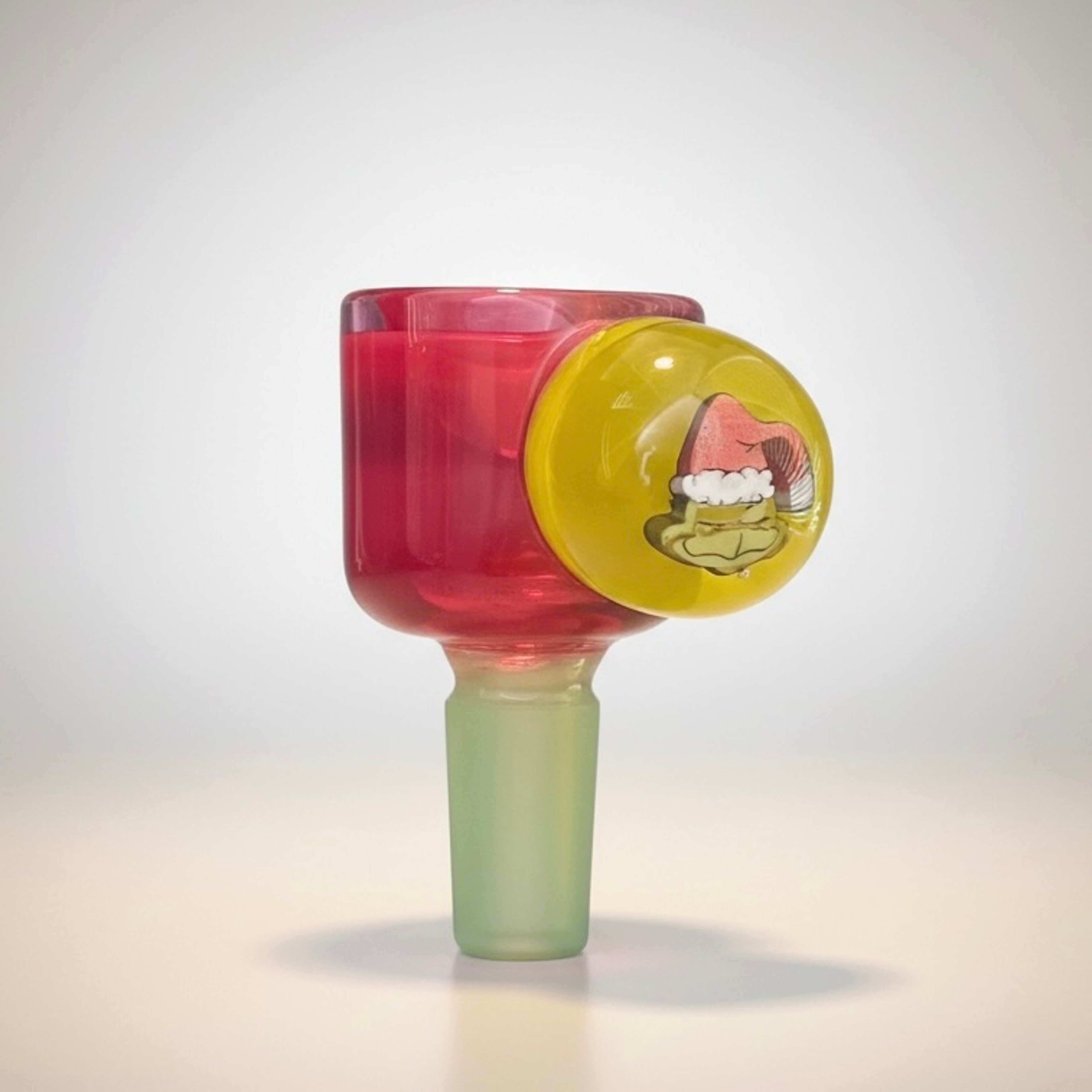 Grinch Santa Millie Slide – Red Yellow Maria Marble  – 14mm image 0
