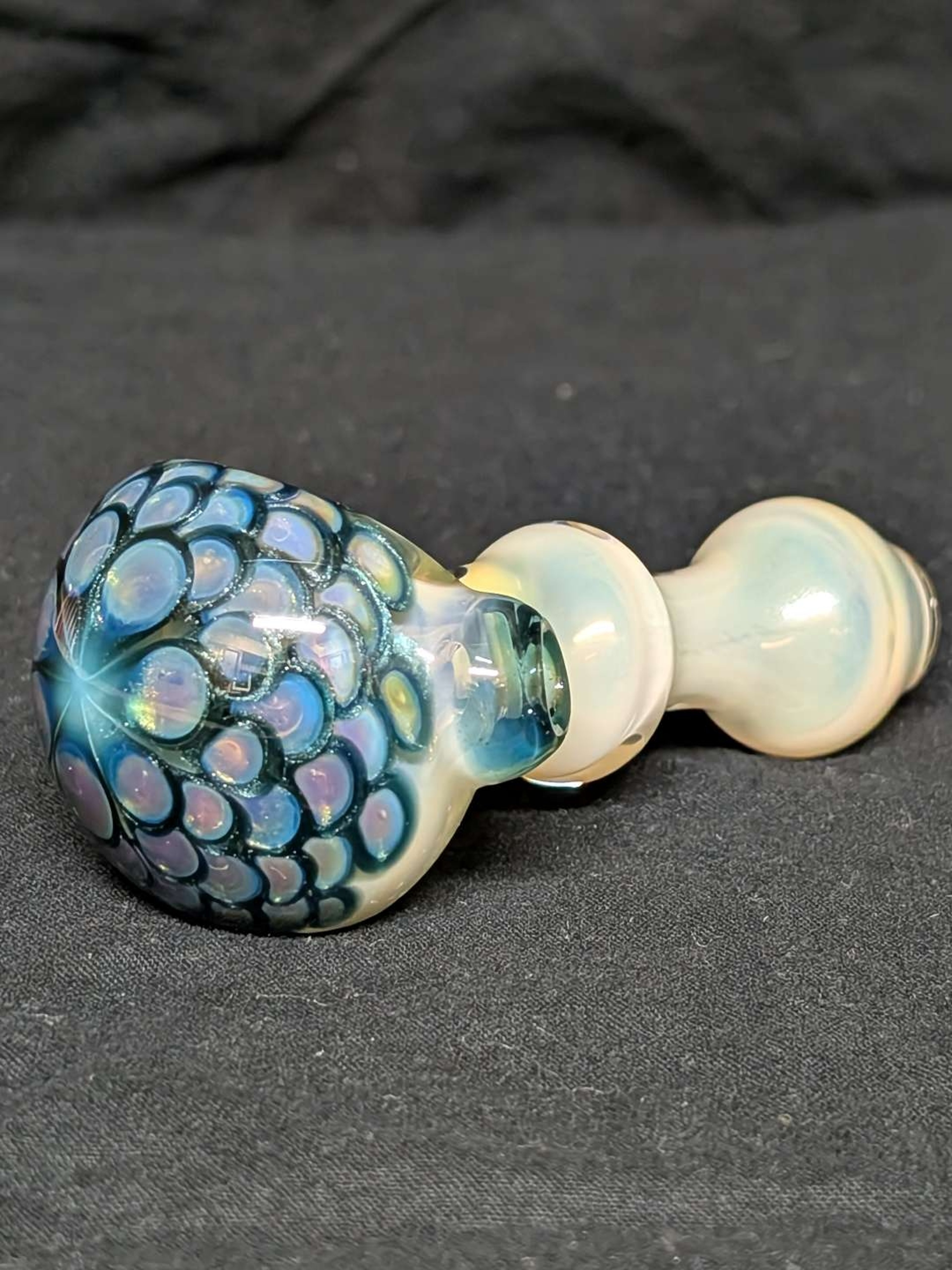 3.75" Dotstack spoon with silver fume image 0