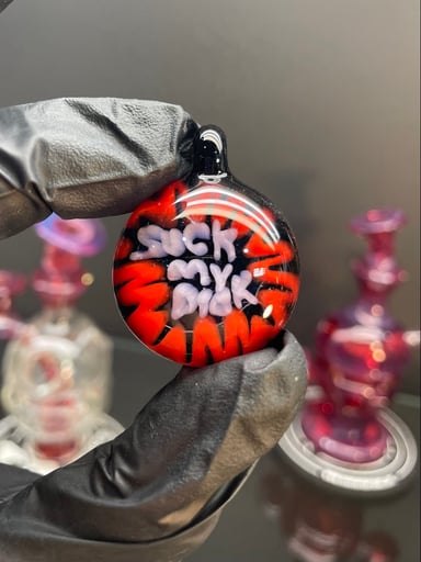 Preview pic of Word Implosion Pendant Black, Red