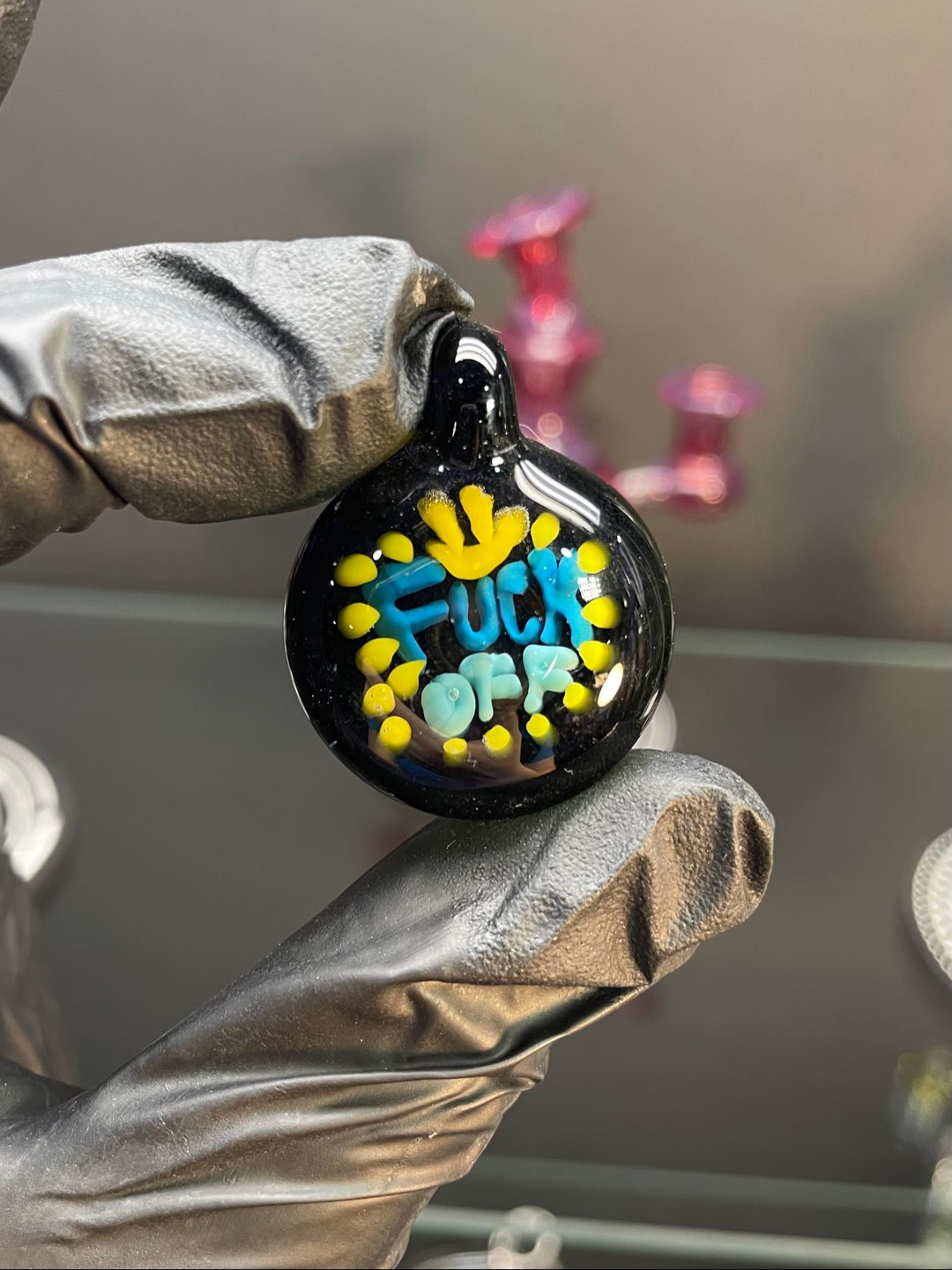 Preview pic of Word Implosion Pendant Black, Blue