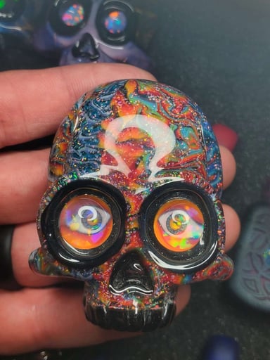 Preview pic of Banjo x Justin Carter x AKM collab skull. BANGER.