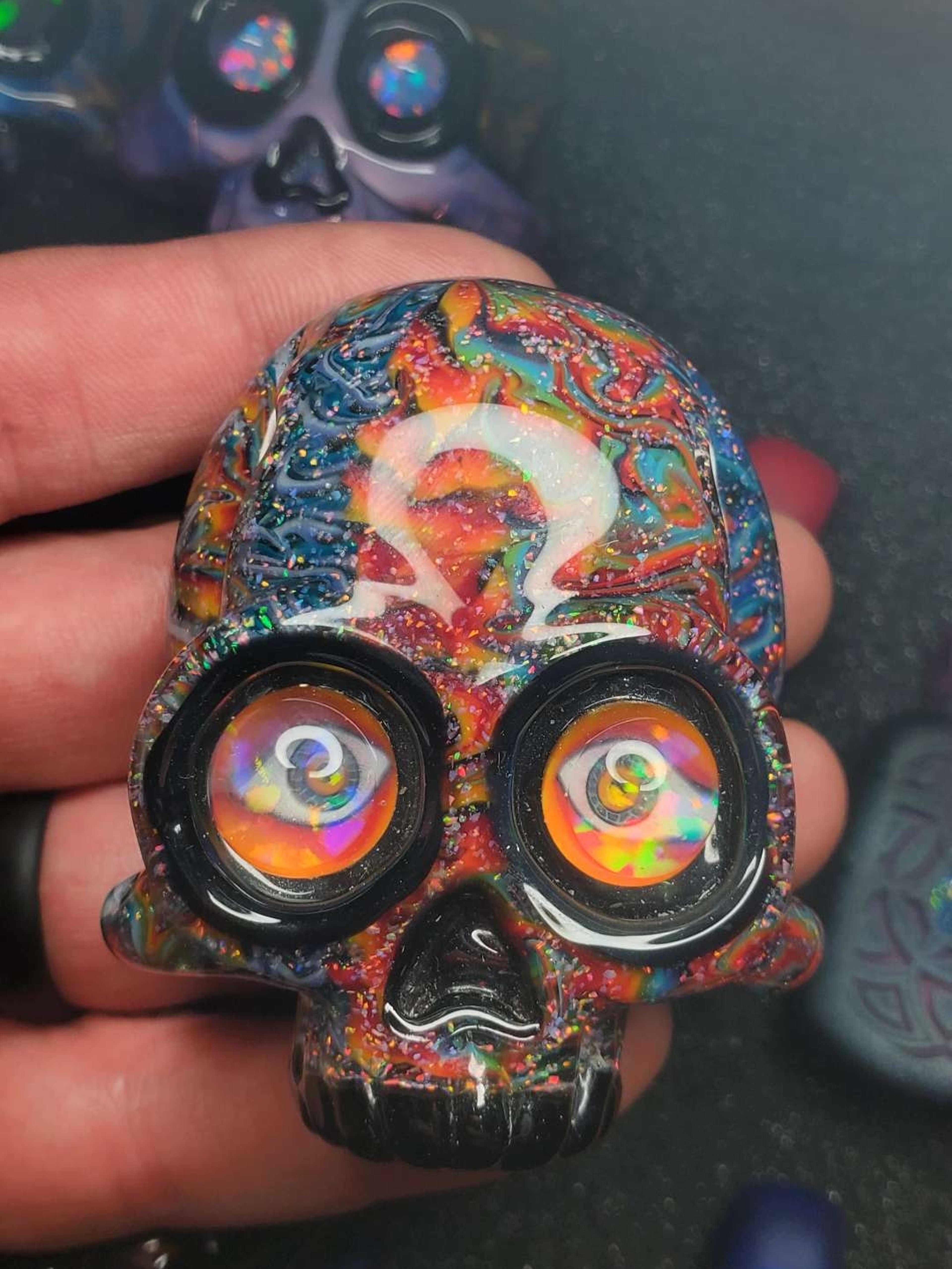 Preview pic of Banjo x Justin Carter x AKM collab skull. BANGER.