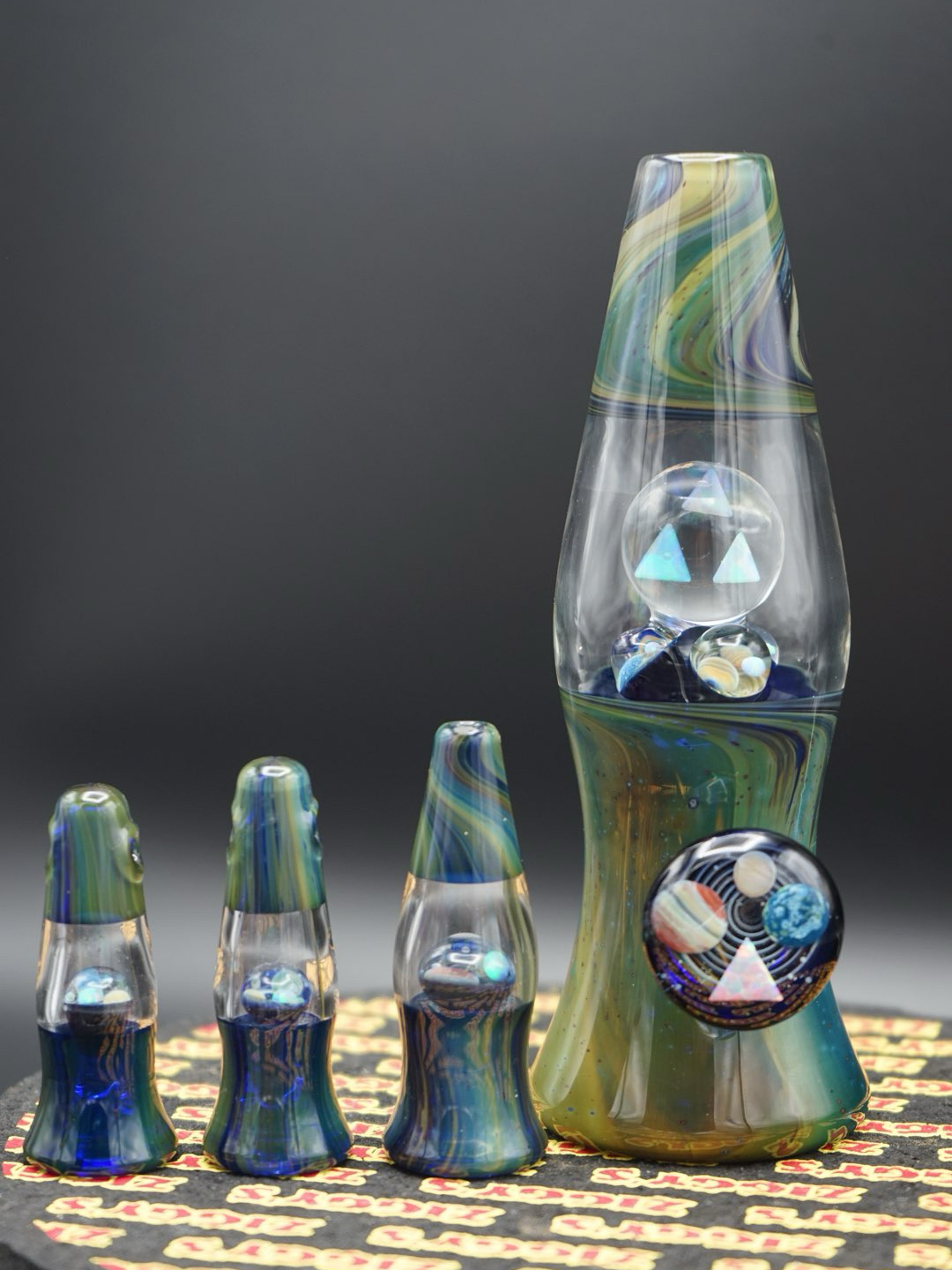 Preview pic of Bluegrassglass x Jolexglass Lamp w/ accessories