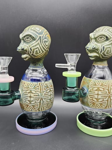 Preview pic of 7” AZTEC EGG BODY WATER PIPE