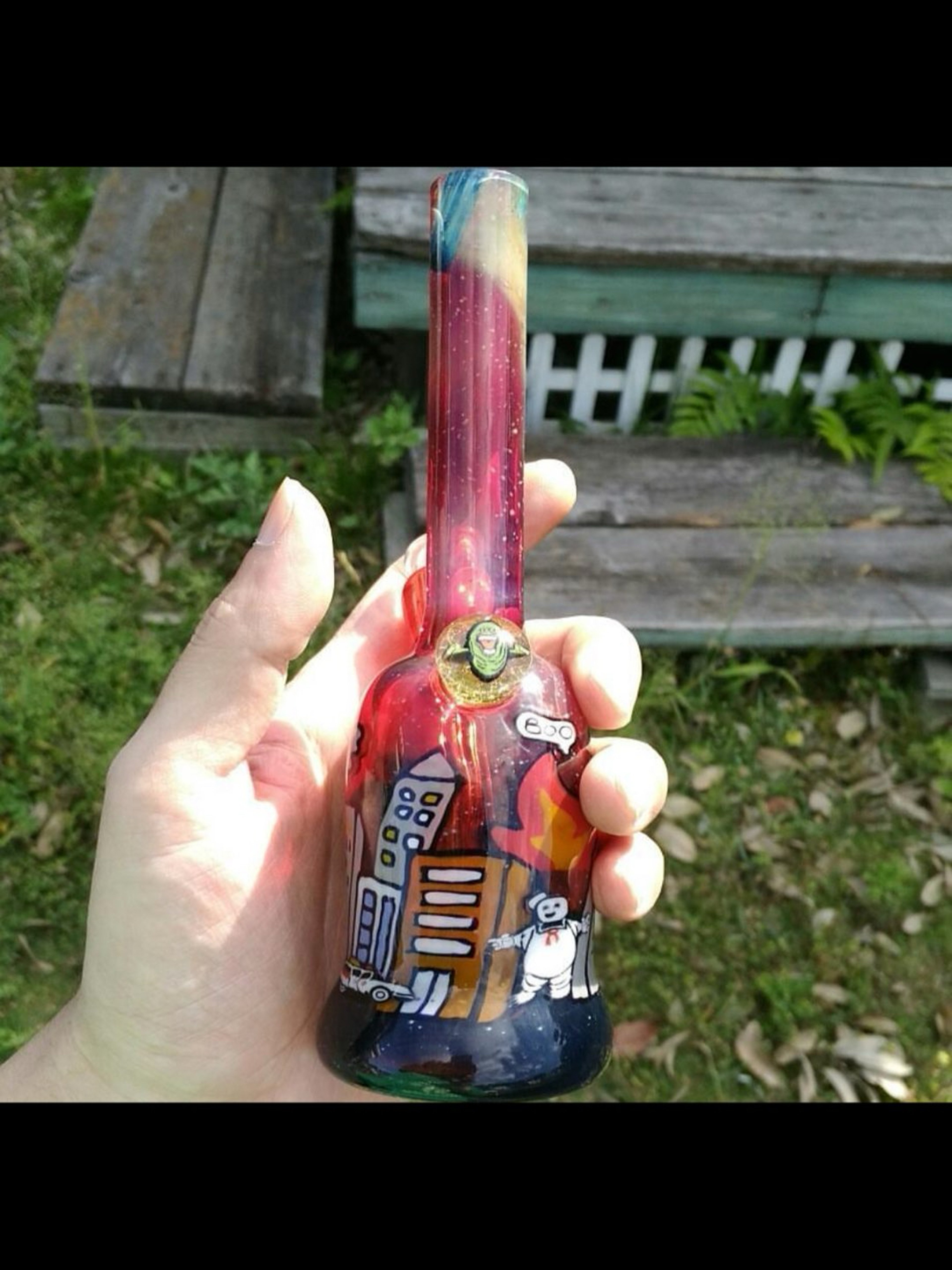 azul glass ghostbusters minitube and pendant set! image 0