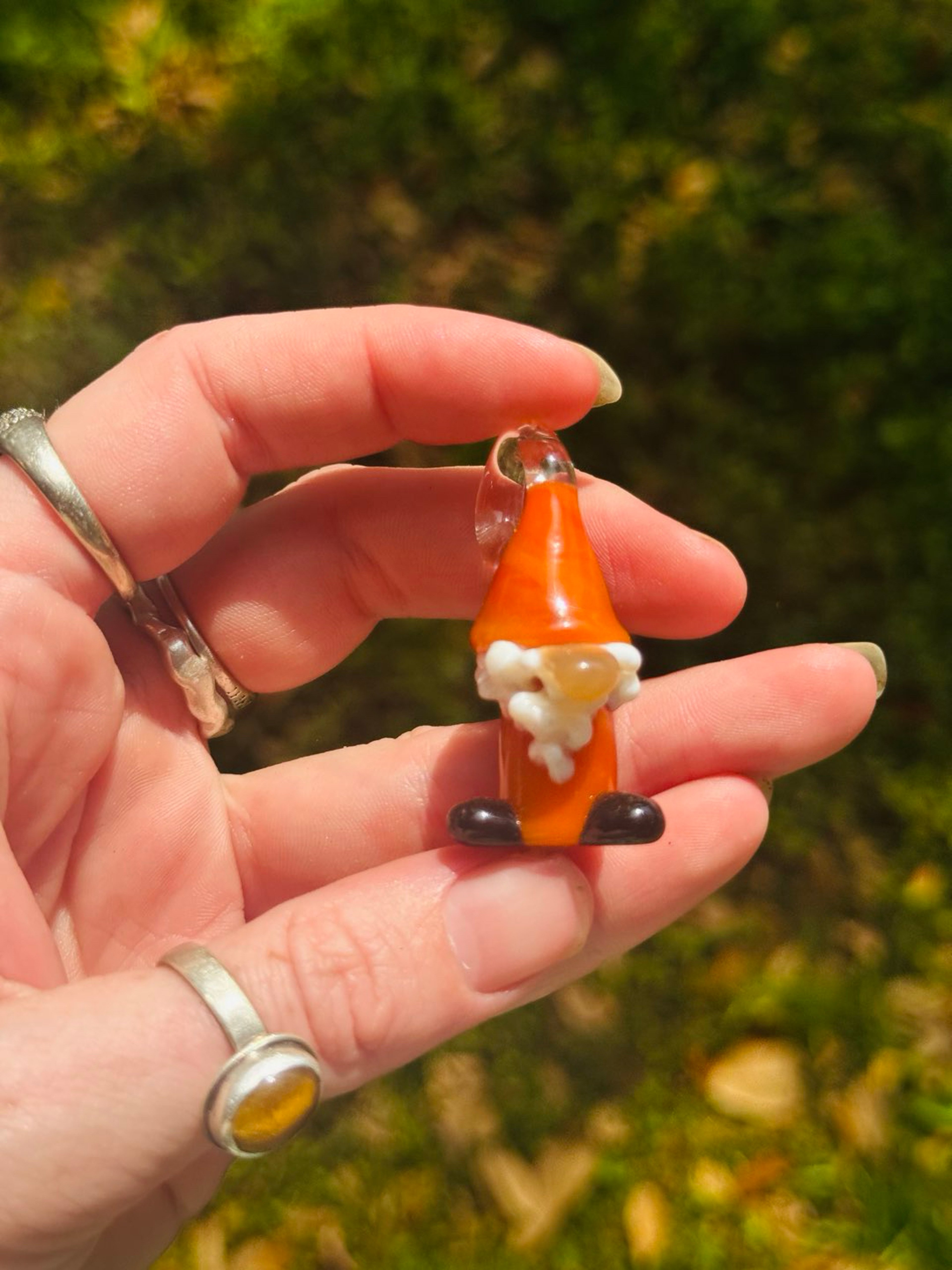 Orange Gnome pendant image 0