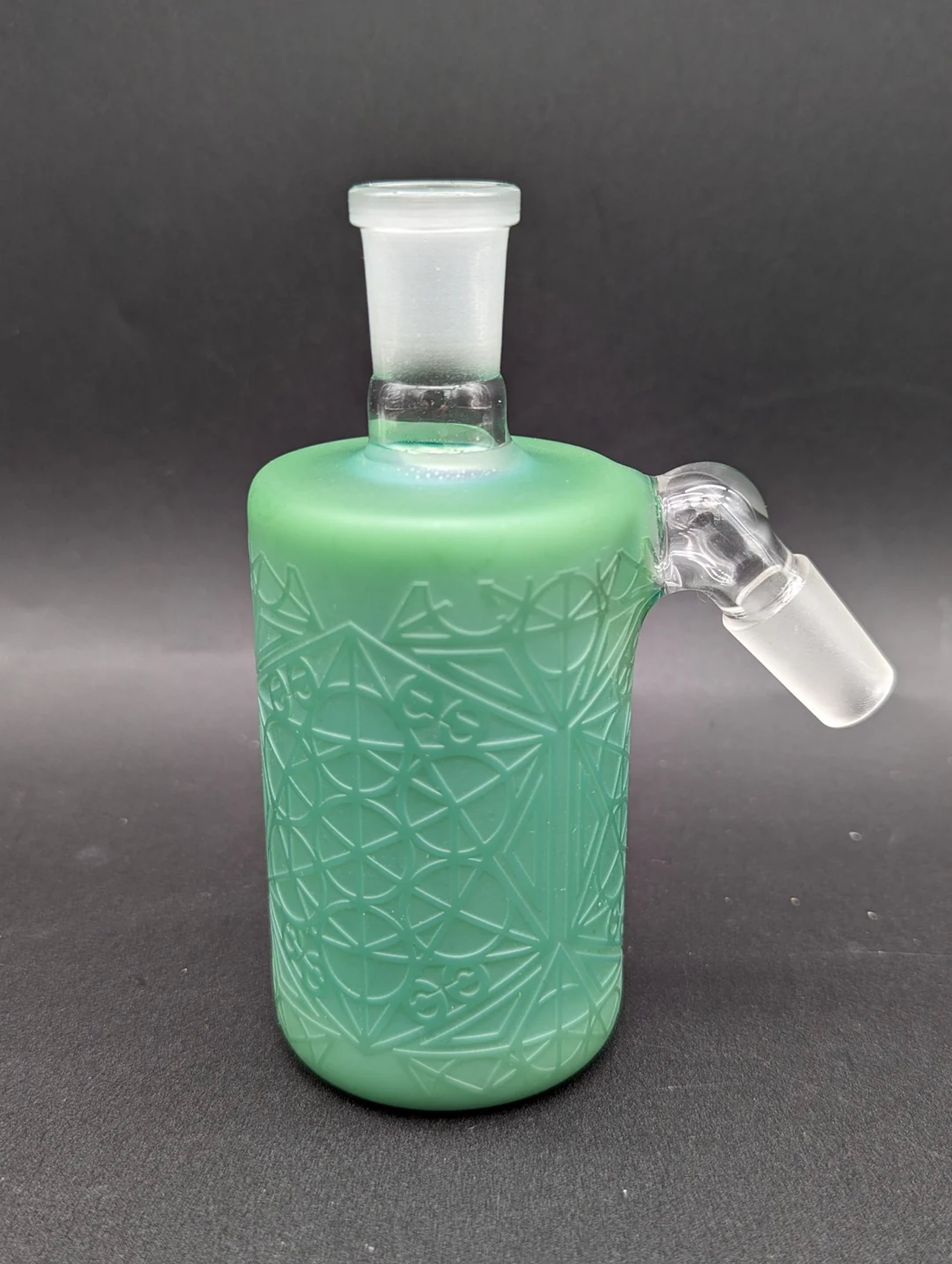 Preview pic of CHEECH GLASS- MILKY FROSTED ASH CATCHER 14MM 45 DEGREE