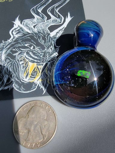 Preview pic of Purple Sable Opal Pendant UV