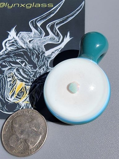 Preview pic of Dense Glopal & Opaque Aqua Opal Pendant UV