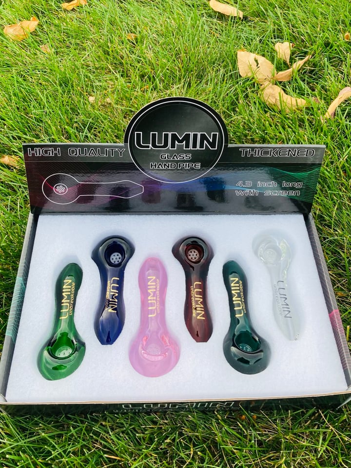 Lumin glass hand pipe un... | Shop Hammer Pipes on GlassPass