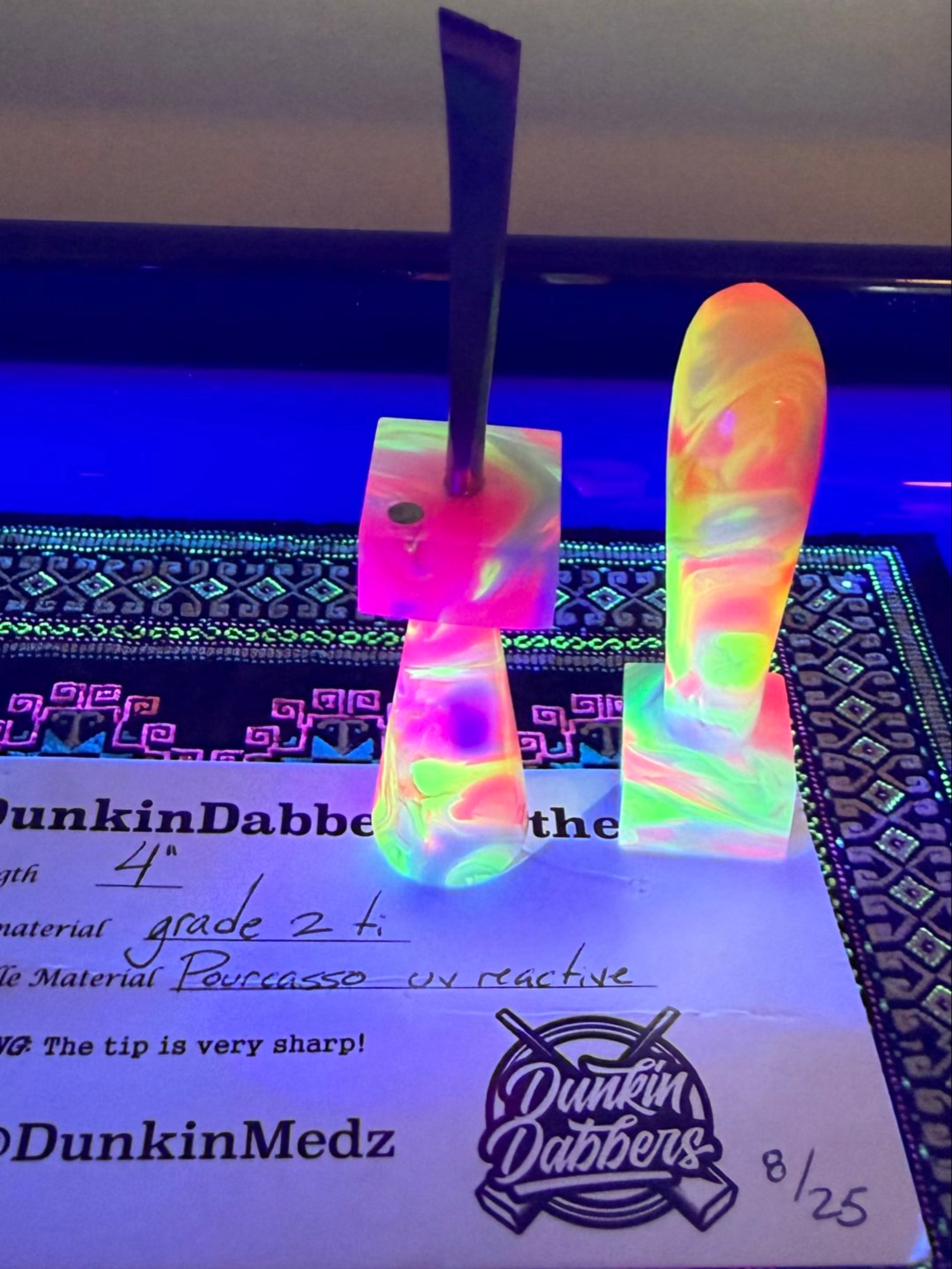 DunkinDabbers - Sheathed Katana Dab Tool (UV Pourcasso) image 0