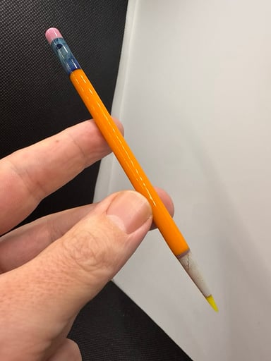 Preview pic of Lava pencil with yellow tip