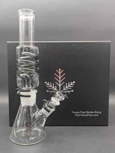 Preview pic of FREEZE PIPE - 12" BEAKER BONG W/ COIL