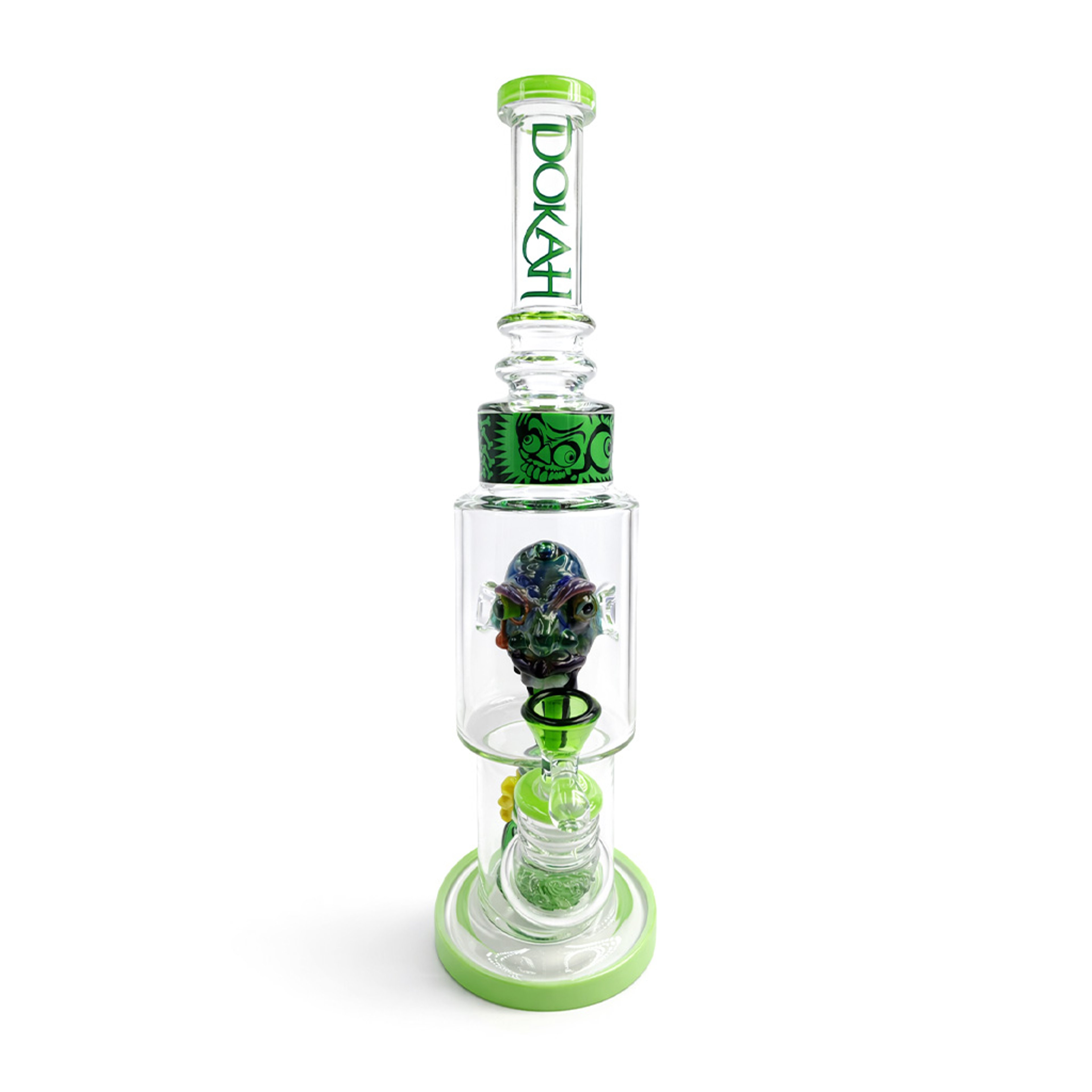 LOOKAH 15 INCH SCULPTED HEAD GLASS DAB RIG image 0