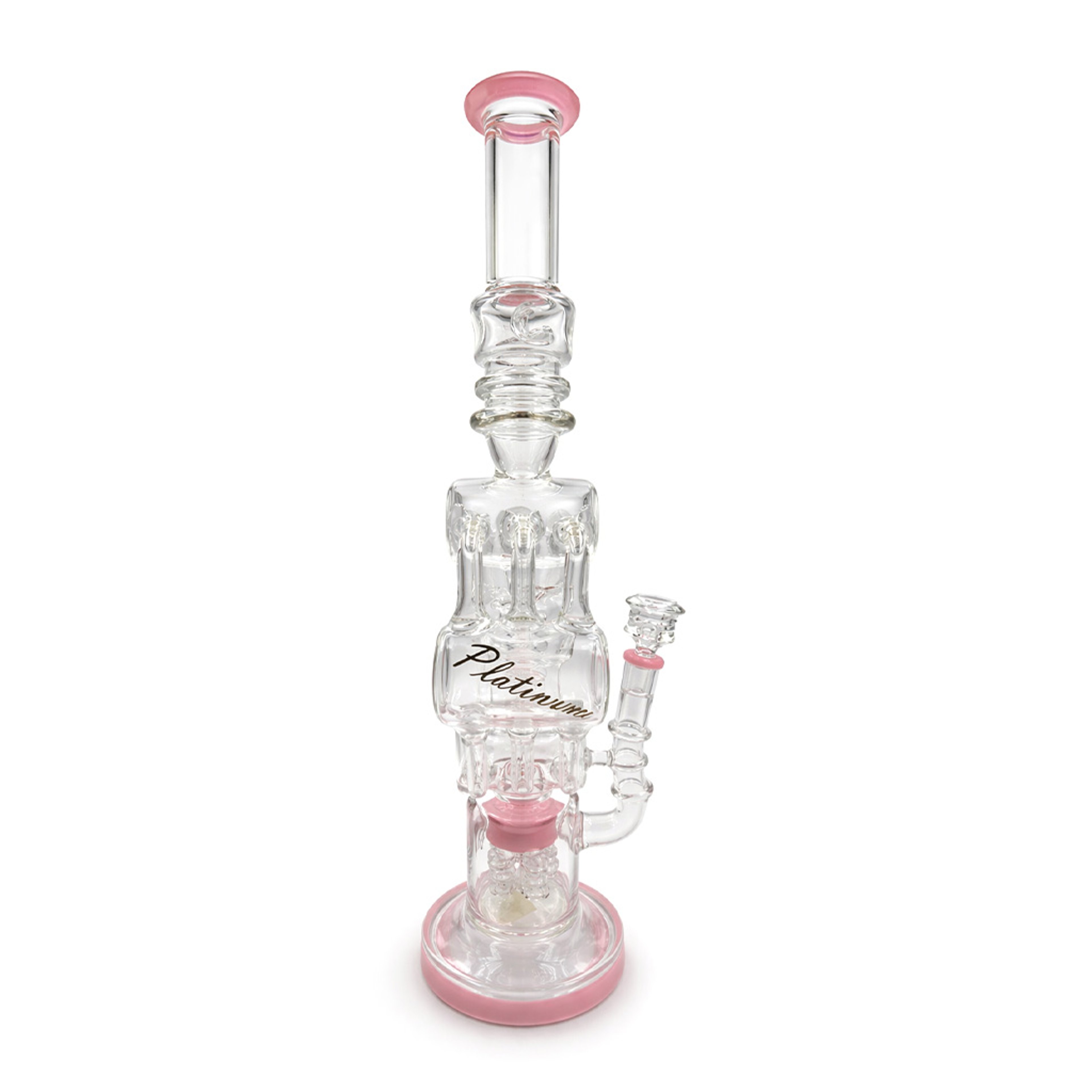LOOKAH PLATINUM 20 INCH DONUT RECYCLER RIG SPIRAL PERCS image 0