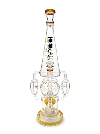 Preview pic of LOOKAH 15 INCH DOUBLE BARREL RECYCLER UFO RIG
