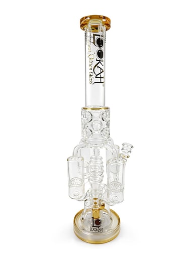 Preview pic of LOOKAH TRIPLE HONEYCOMB CHAMBER MULTI PERC BONG