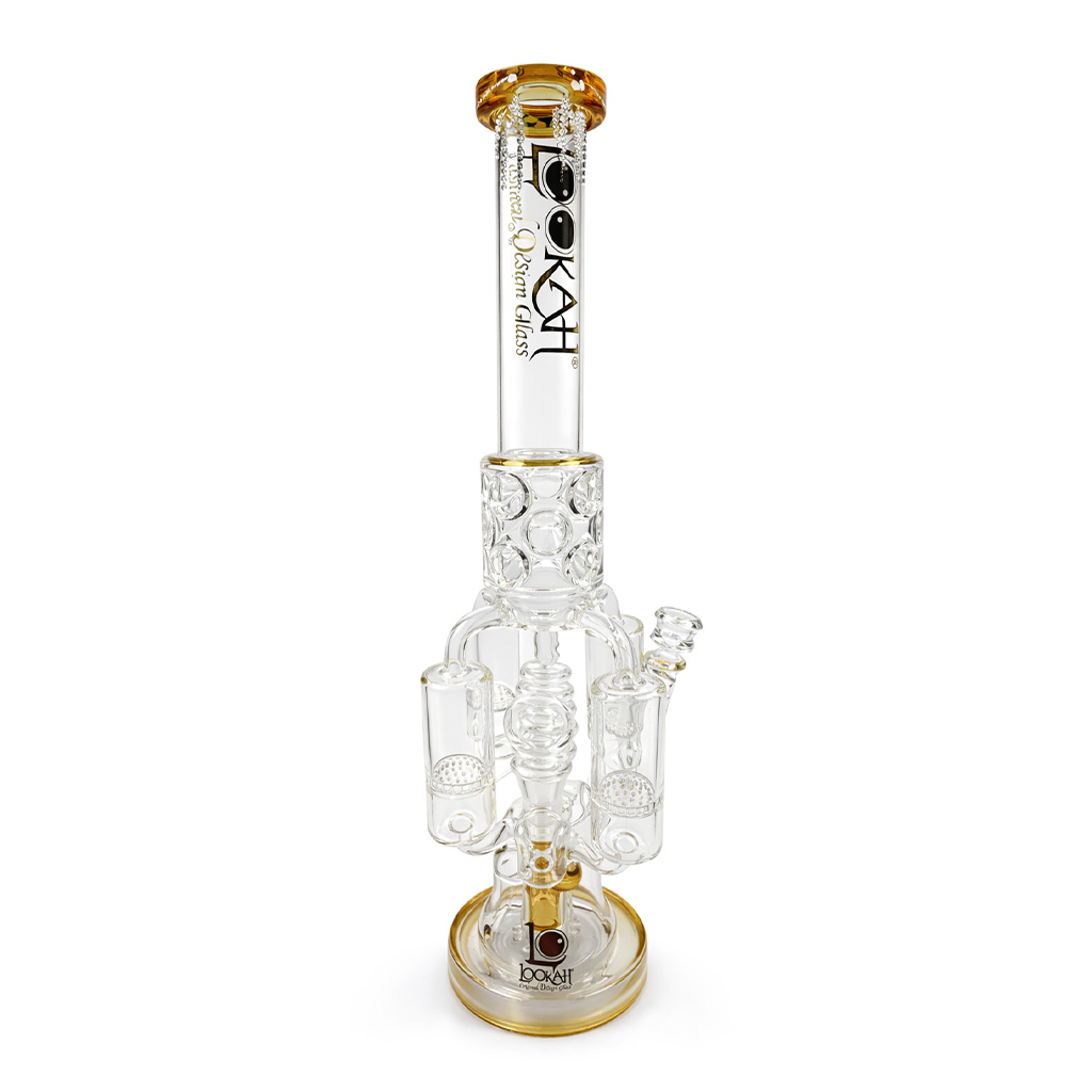 LOOKAH TRIPLE HONEYCOMB CHAMBER MULTI PERC BONG image 0