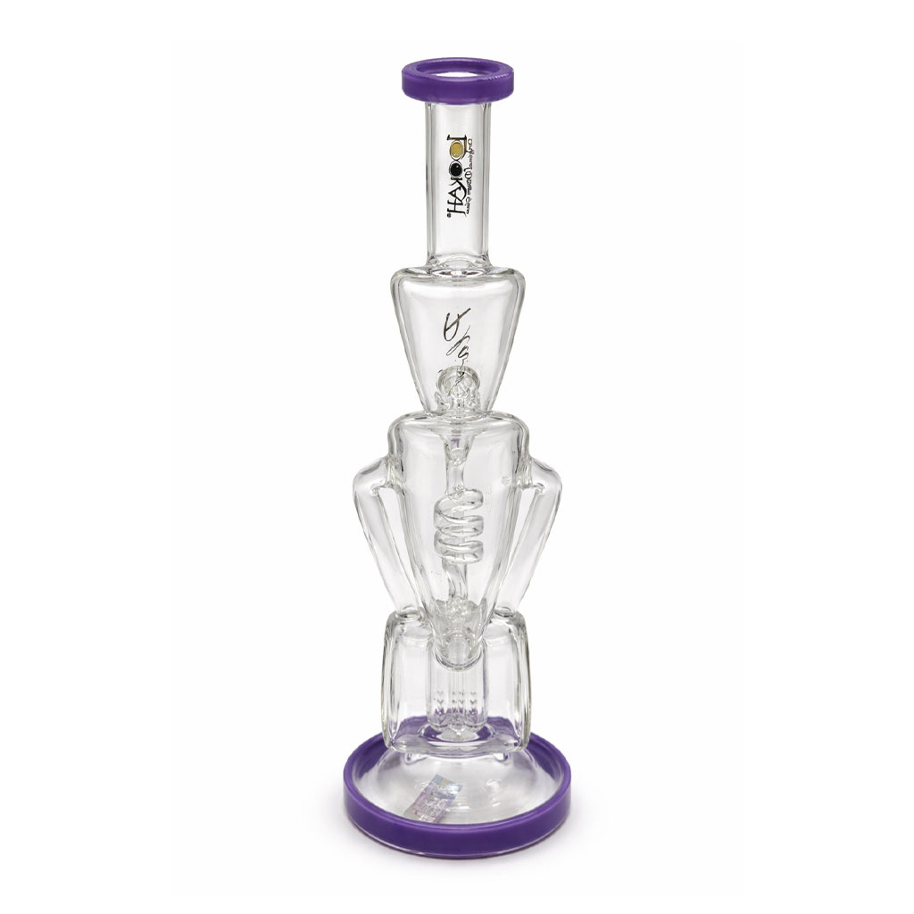 LOOKAH 15 INCH COIL PERC RECYCLER DAB RIG image 0