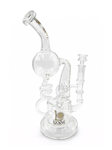 Preview pic of LOOKAH GLASS TSUNAMI COIL BALL STEMLINE RECYCLER RIG