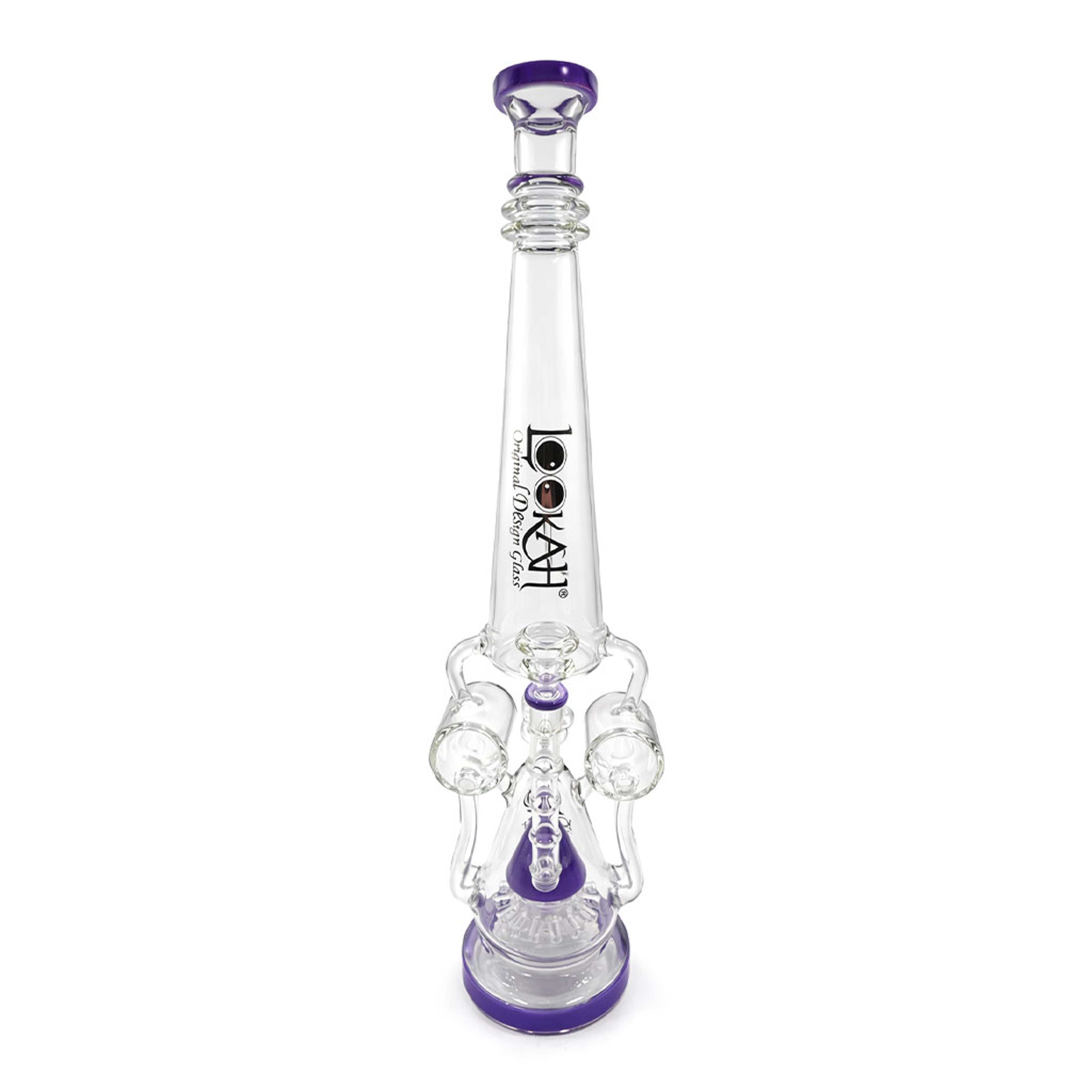 LOOKAH 24 INCH COIL TUBE SPRINKLER PERC BONG image 0