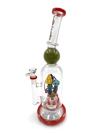 Preview pic of LOOKAH BIIGO SPIKED MUSHROOM PERC STRAIGHT DAB RIG