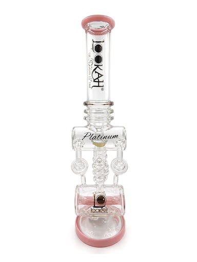 Preview pic of LOOKAH PLATINUM PRINCESS PINK RECYCLER DAB RIG