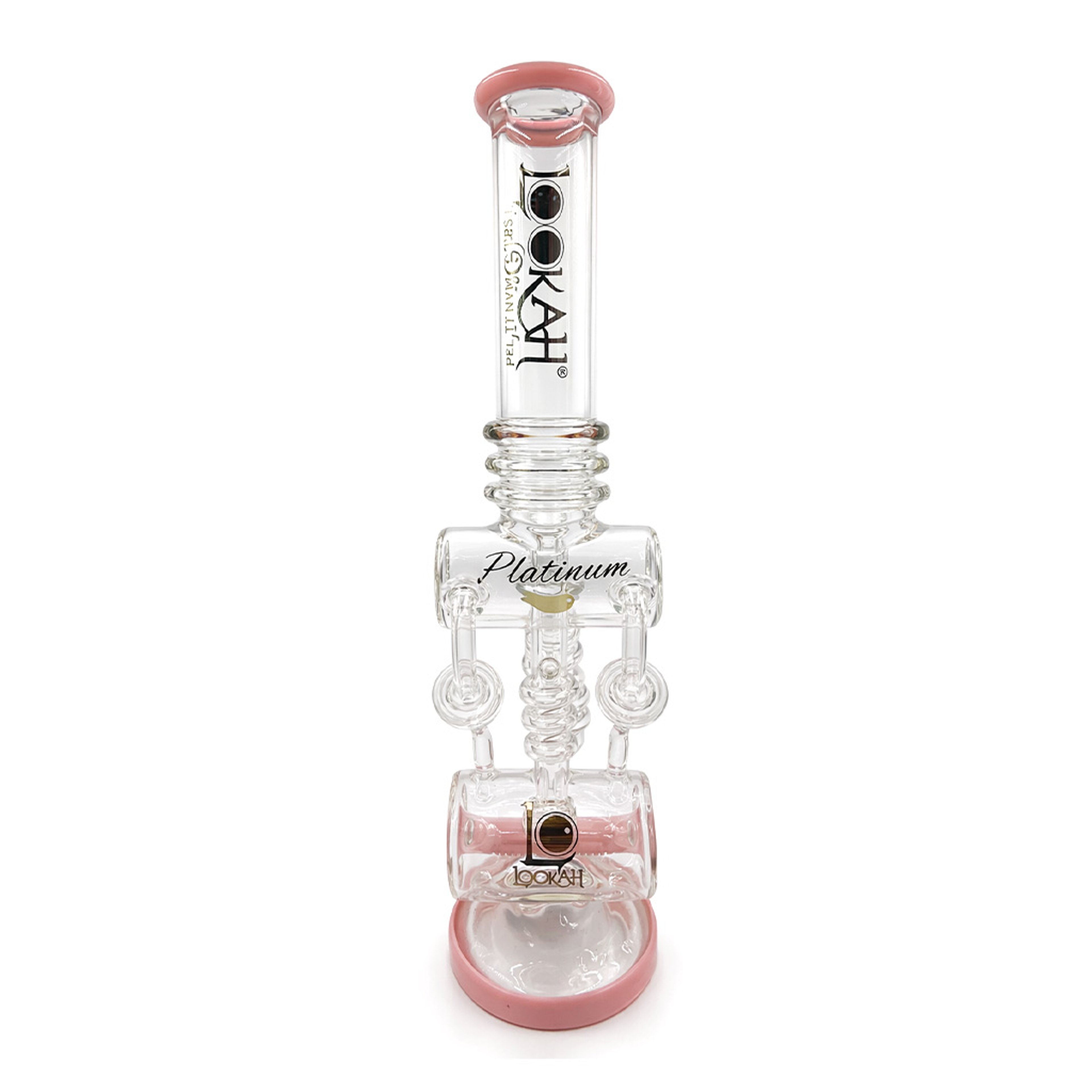 LOOKAH PLATINUM PRINCESS PINK RECYCLER DAB RIG image 0