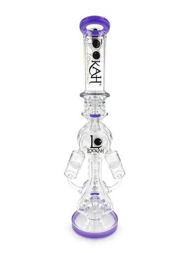 Preview pic of LOOKAH 20 INCH QUAD HONEYCOMB PERC RECYCLER RIG