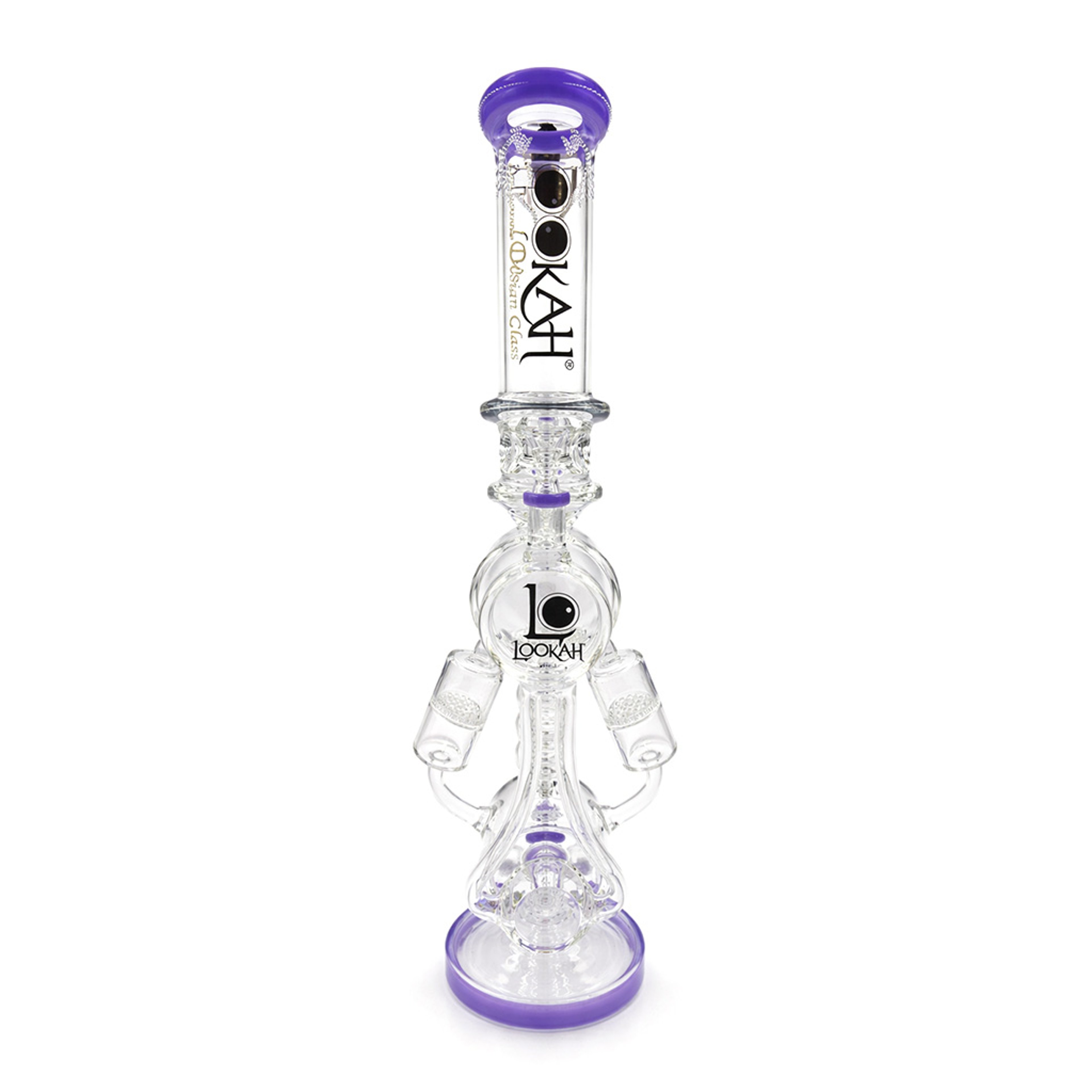LOOKAH 20 INCH QUAD HONEYCOMB PERC RECYCLER RIG image 0