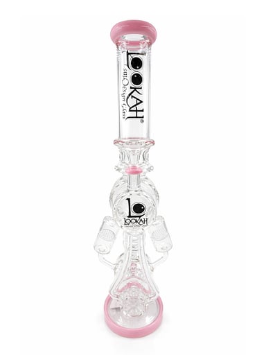 Preview pic of LOOKAH 20 INCH QUAD HONEYCOMB PERC RECYCLER RIG