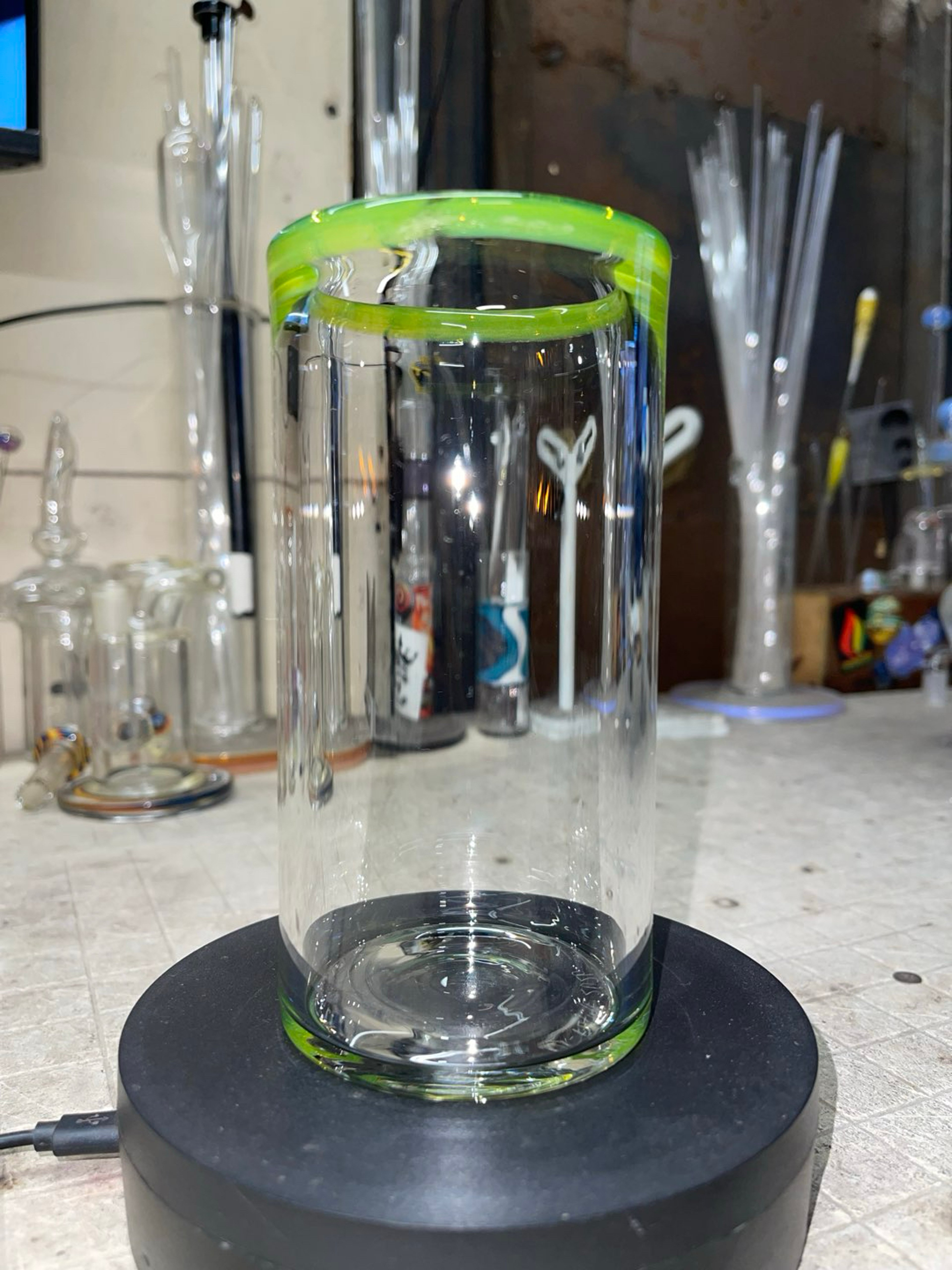 Preview pic of 6” tall 3”wide, Lime drop color
