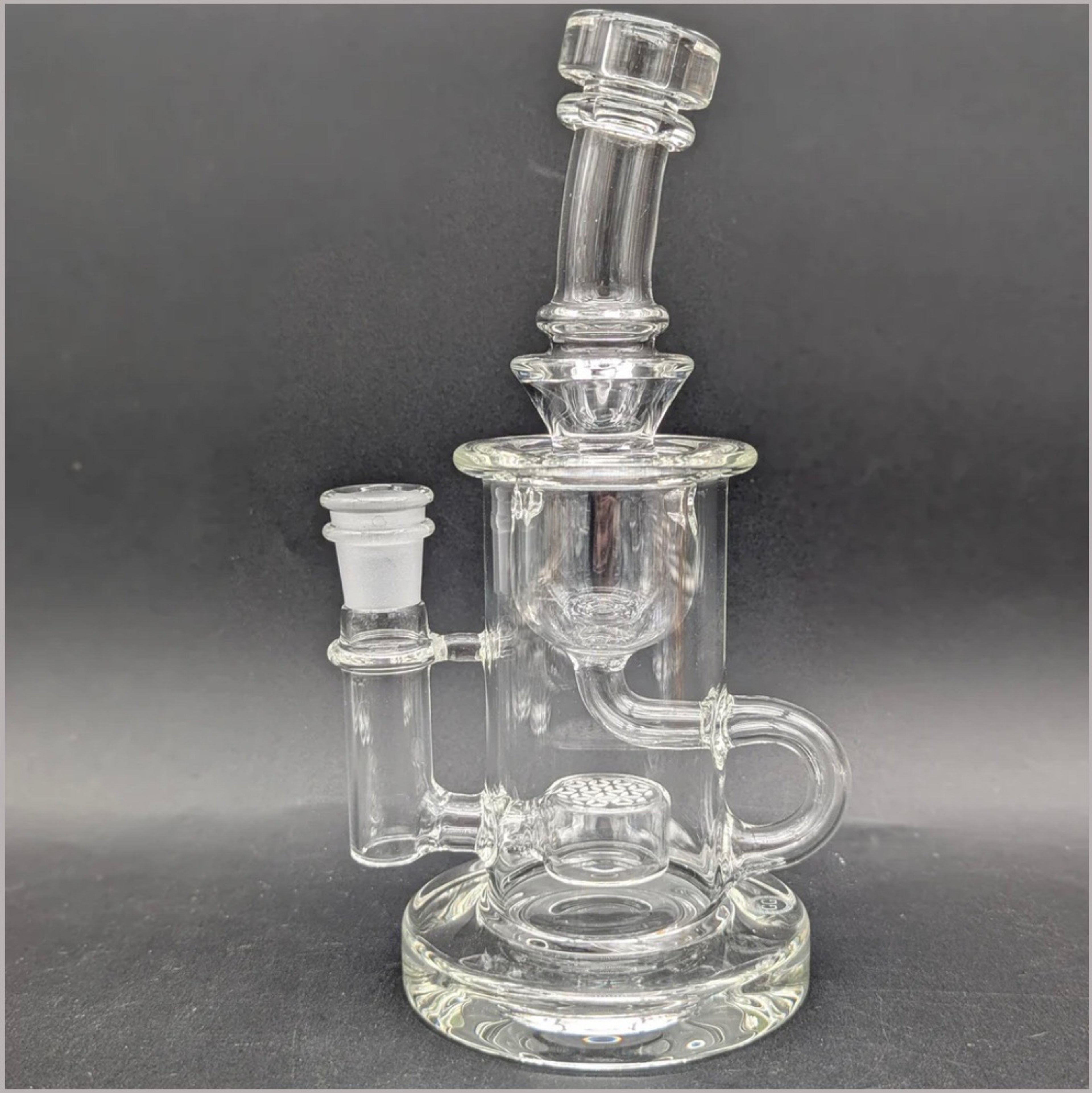 GREEK GLASS 7.5” KLEIN RECYCLER RIG image 0