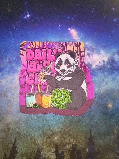 Preview pic of DHC Panda & Boba Tea Mini Dab Mat - Rare Collectible : Daily High Club