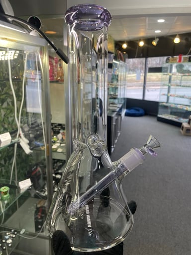 Preview pic of 12” Beaker Clear w/ Lavender