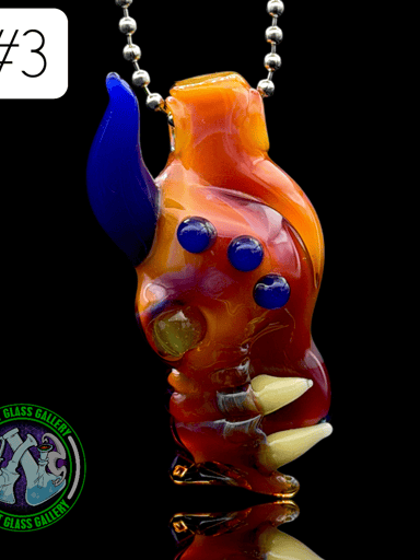 Preview pic of Tony Kazy Glass - Pendant #3 - Dragon Head