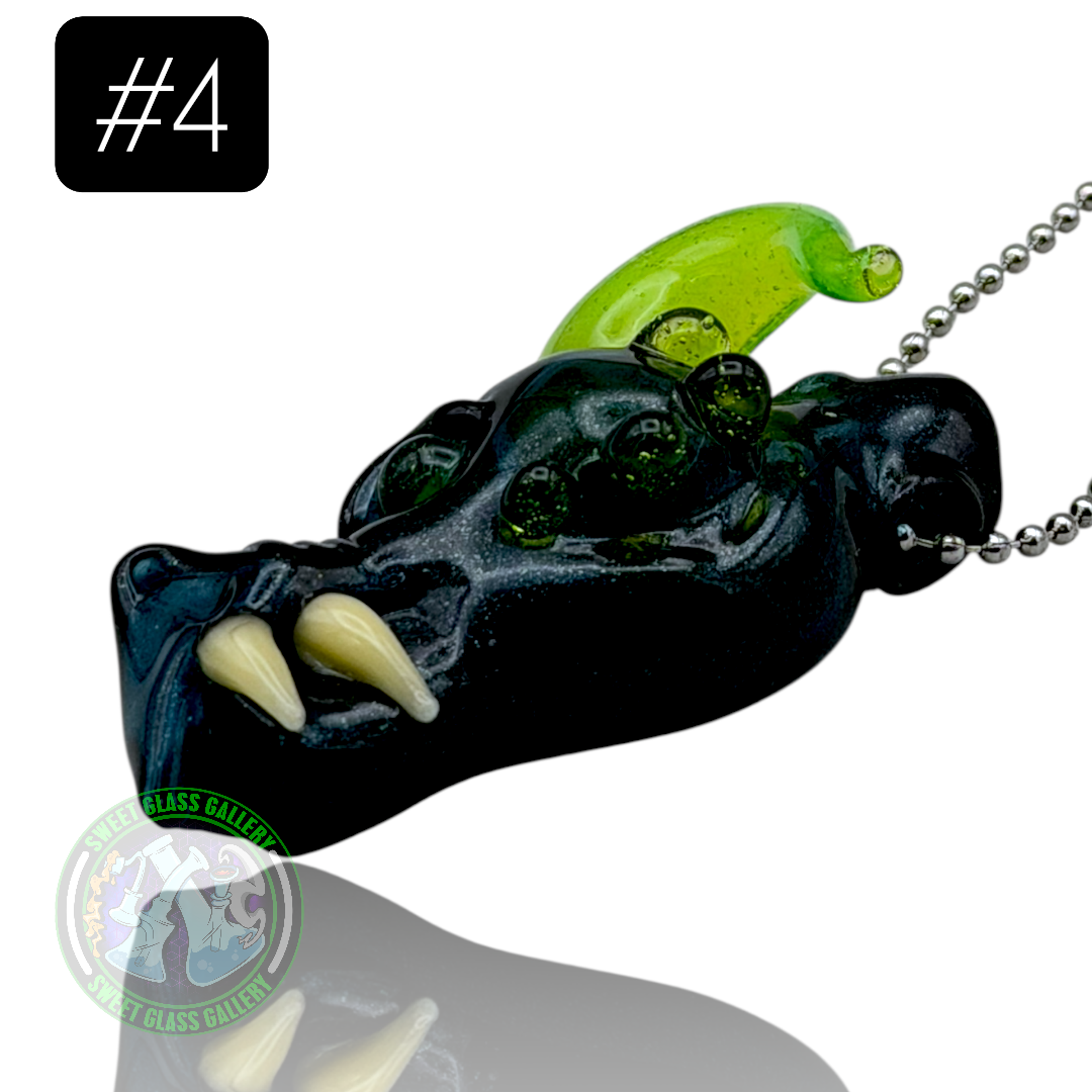 Preview pic of Tony Kazy Glass - Pendant #4 - Dragon Head