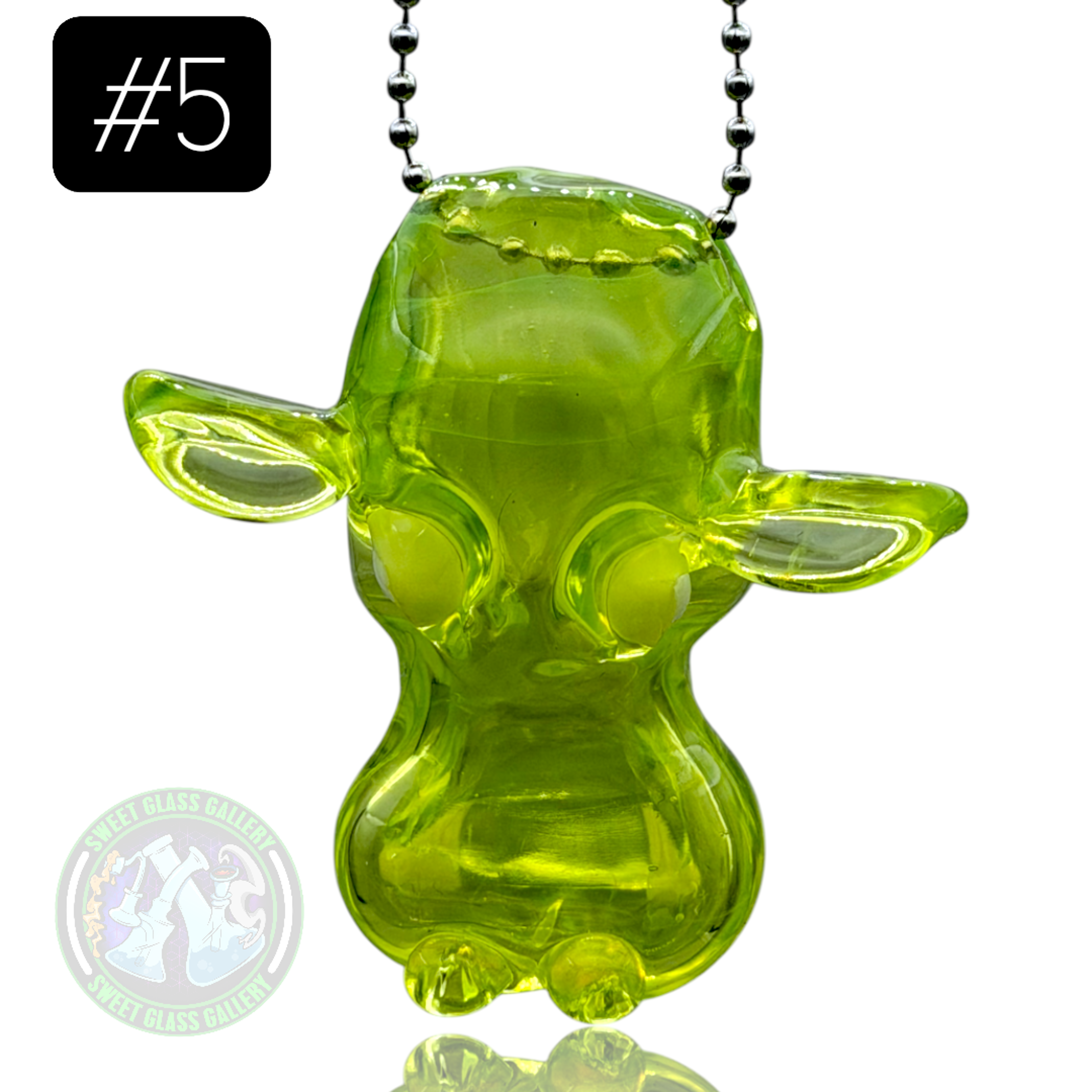 Preview pic of Tony Kazy Glass - Pendant #5 - Hippo Head